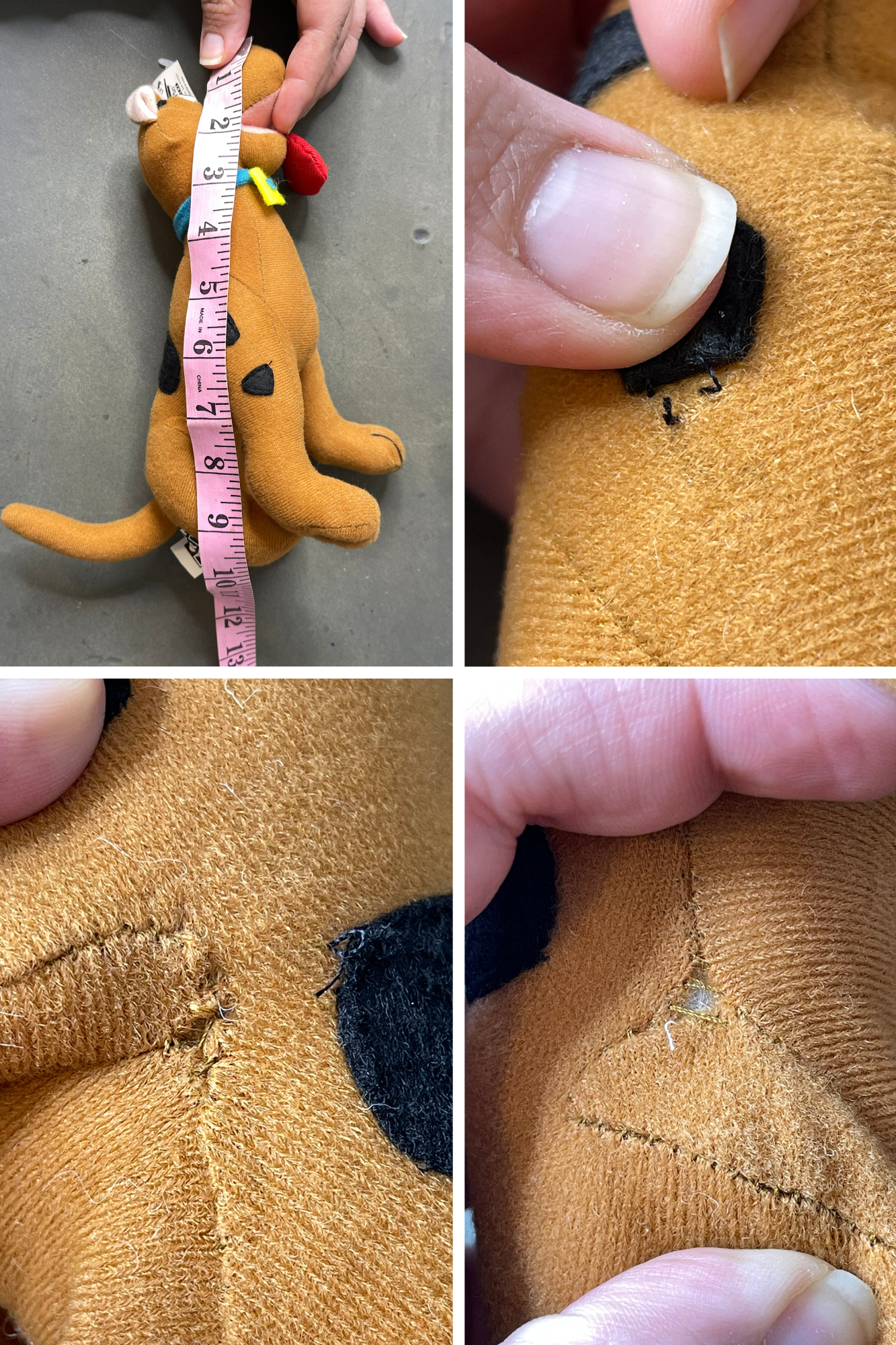 Vintage 90s Scooby-Doo "I Ruve You" Deadstock Plush