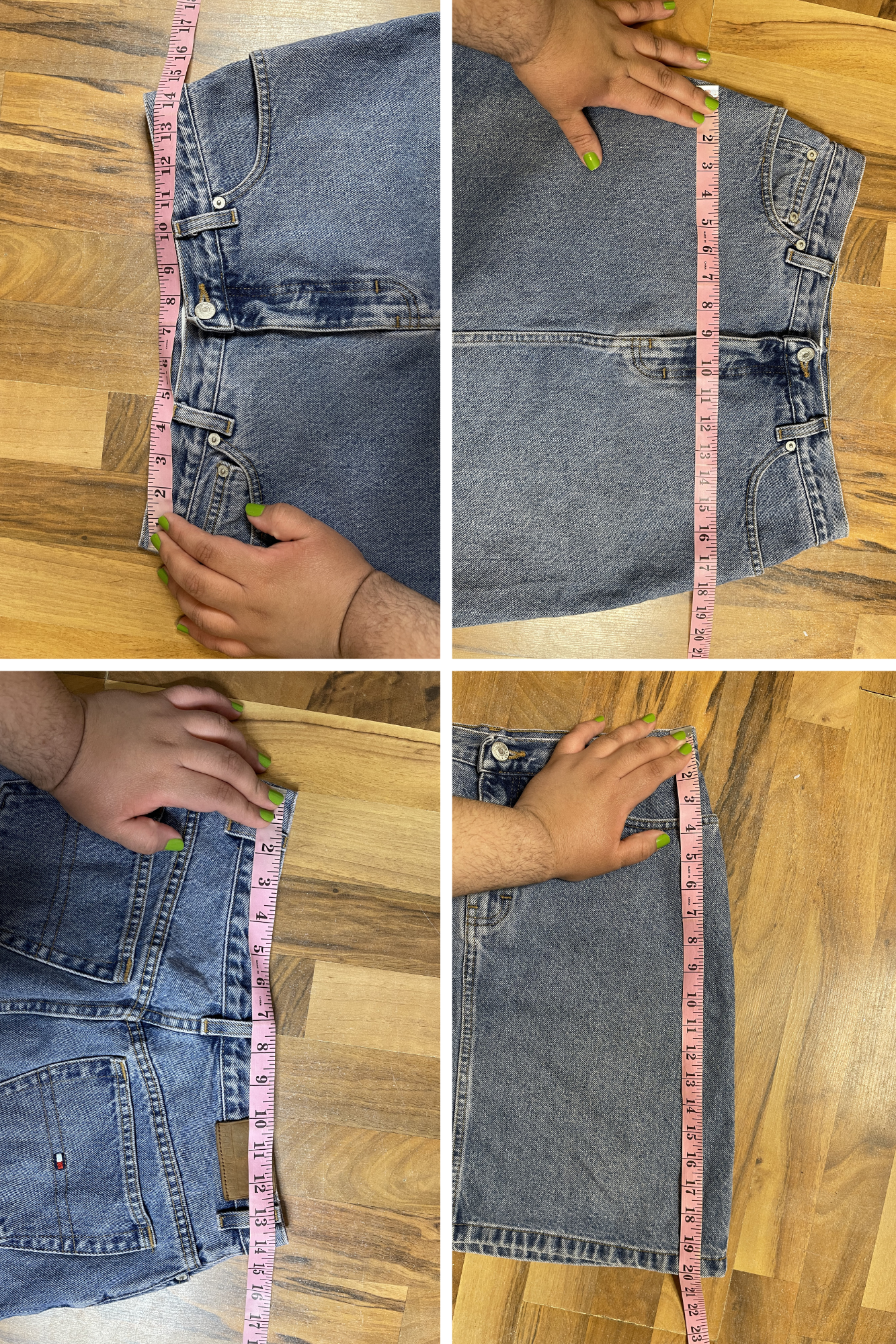 Vintage 2000s Tommy Hilfiger Denim Skirt Sz 8