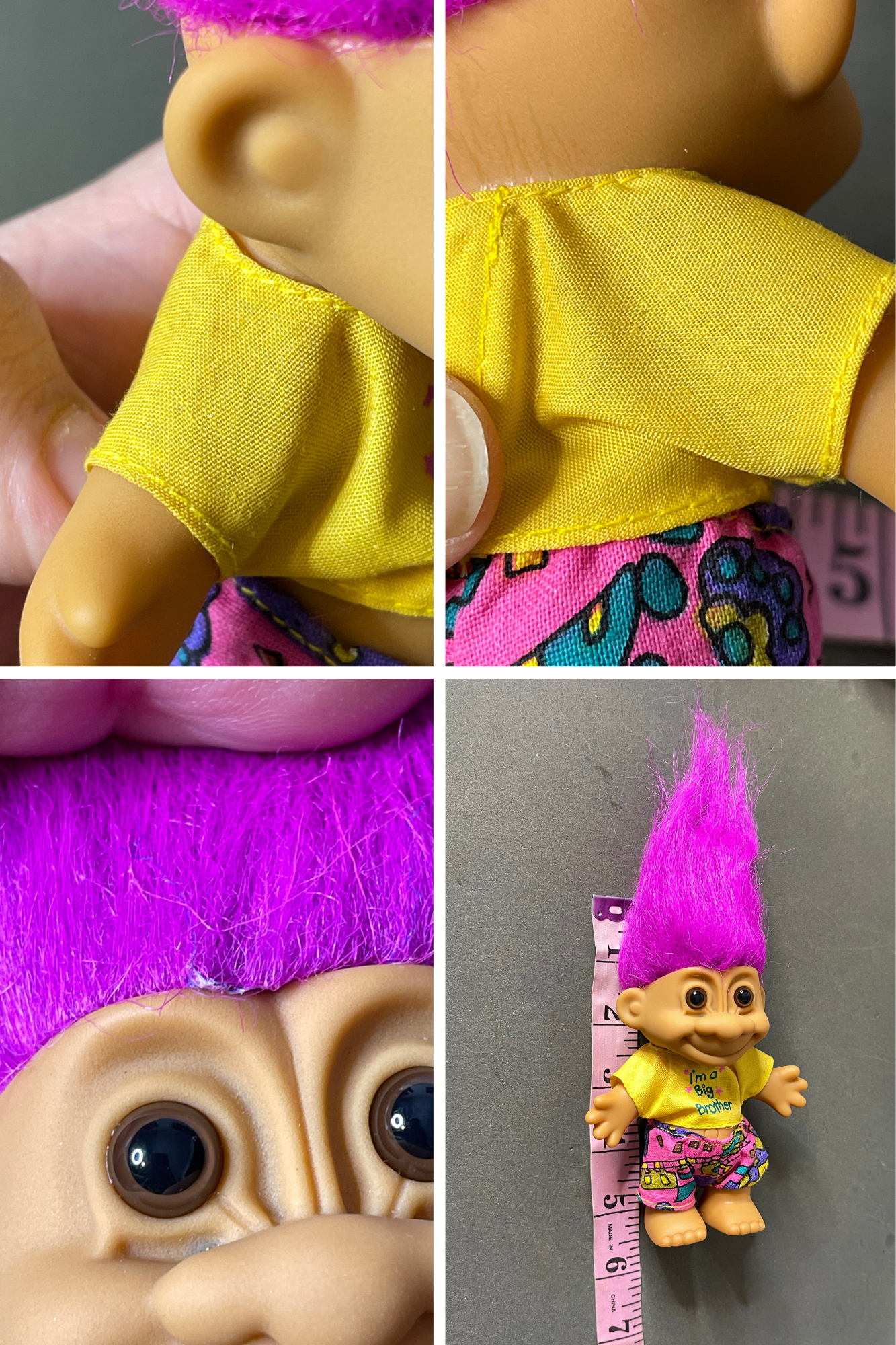 Vintage "I'm a Big Brother" Troll Doll