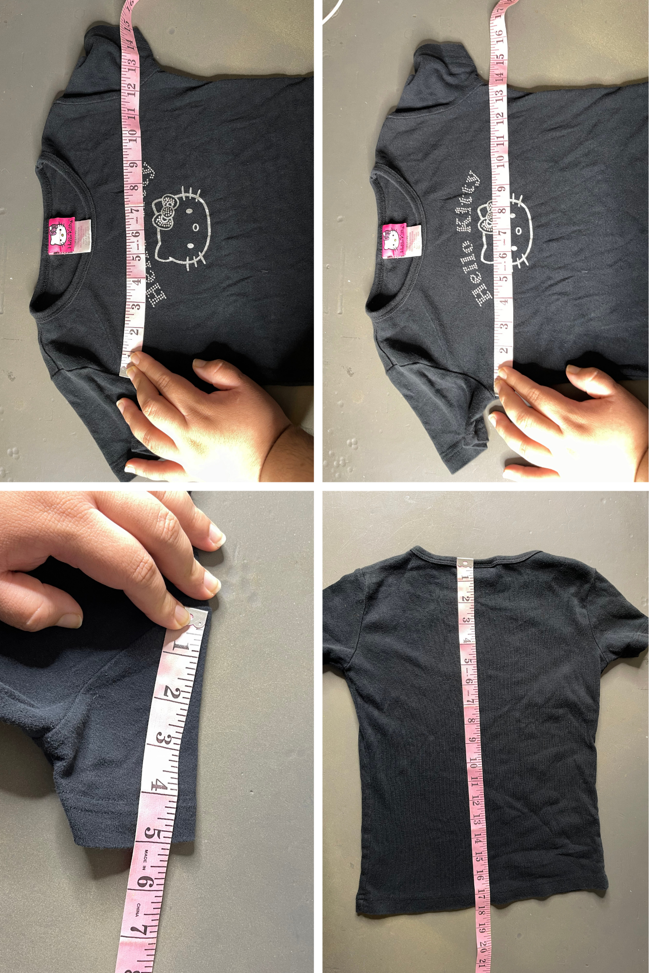 2000s Hello Kitty Bedazzled Kids Tee Sz S (7/8)