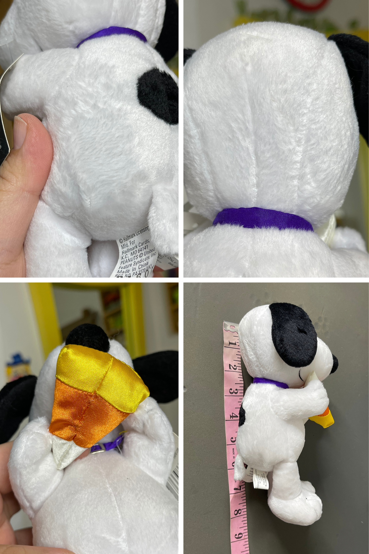 2000s Snoopy Holding Candy Corn Mini Plush