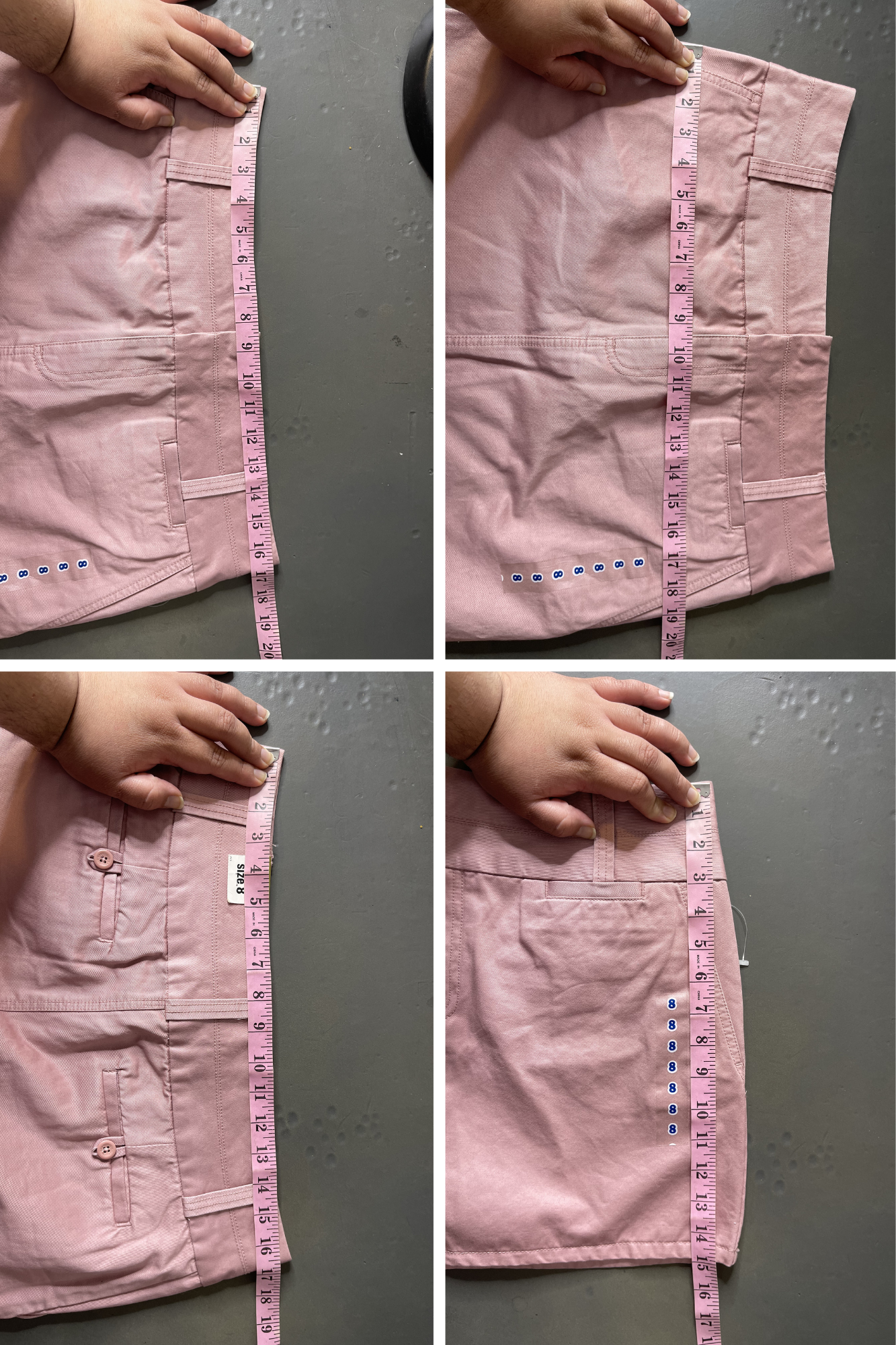 2000s Pink Waisted Mini Skirt Sz 8
