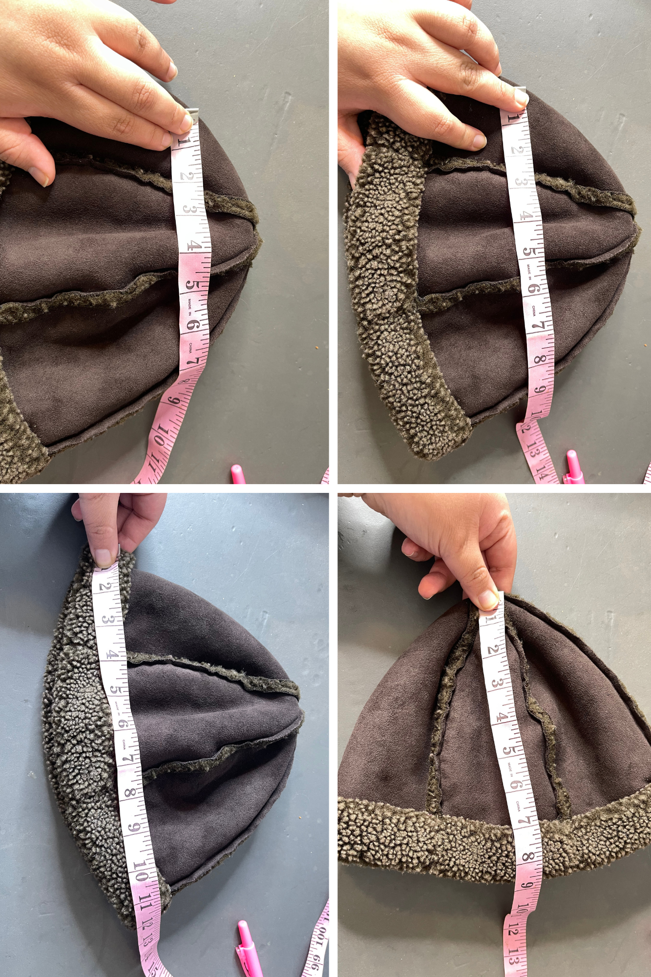 2000s L.L. Bean Brown Faux Shearling Sherpa Winter Hat Sz S/M