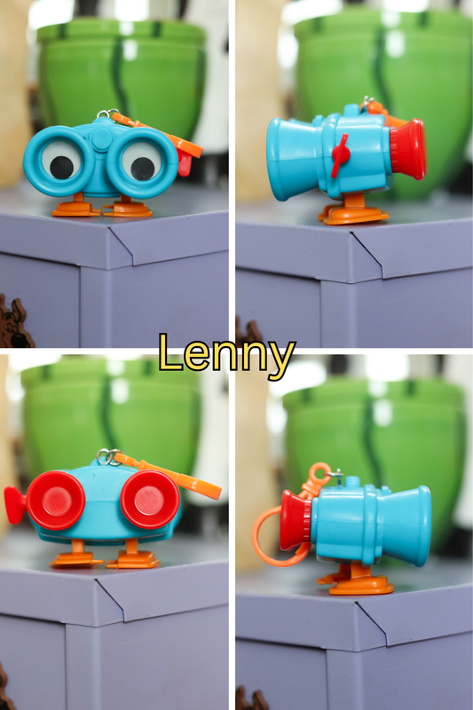Vintage Upcycled Cartoon Toy Keychains #1