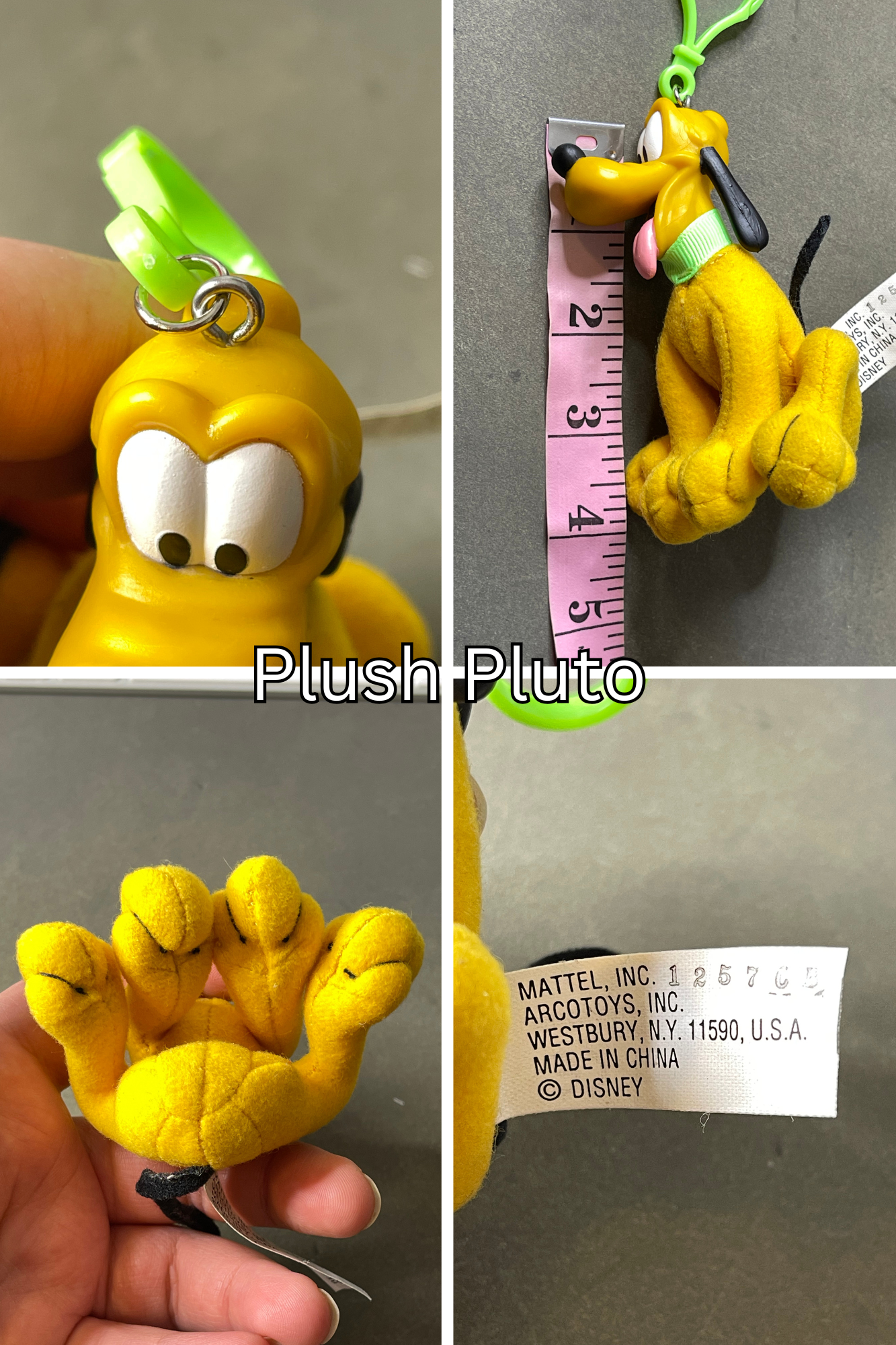 Vintage Upcycled Cartoon Toy Keychains