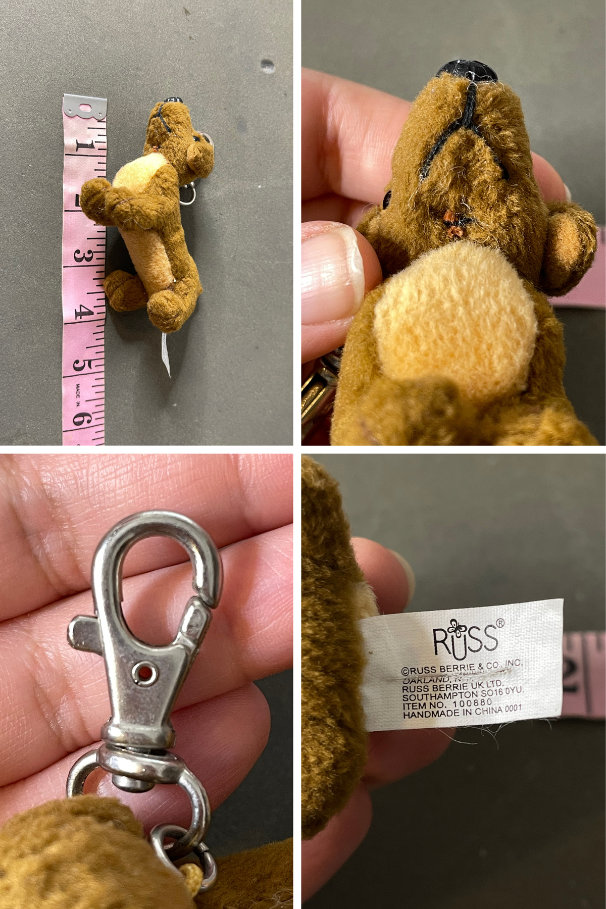 2000s Dachshund Mini Plush Keychain