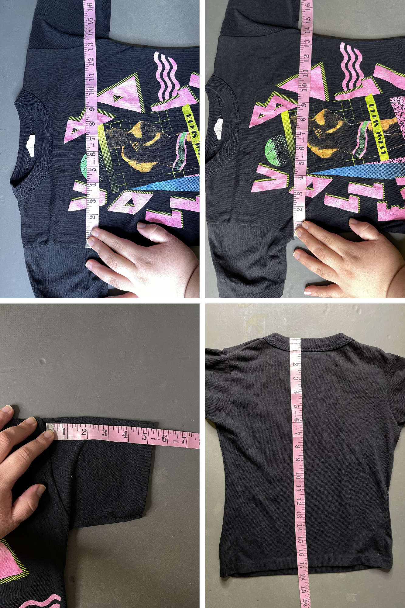 Vintage 90s Neon Volleyball Primo Sport Kids Tee Sz S (8)