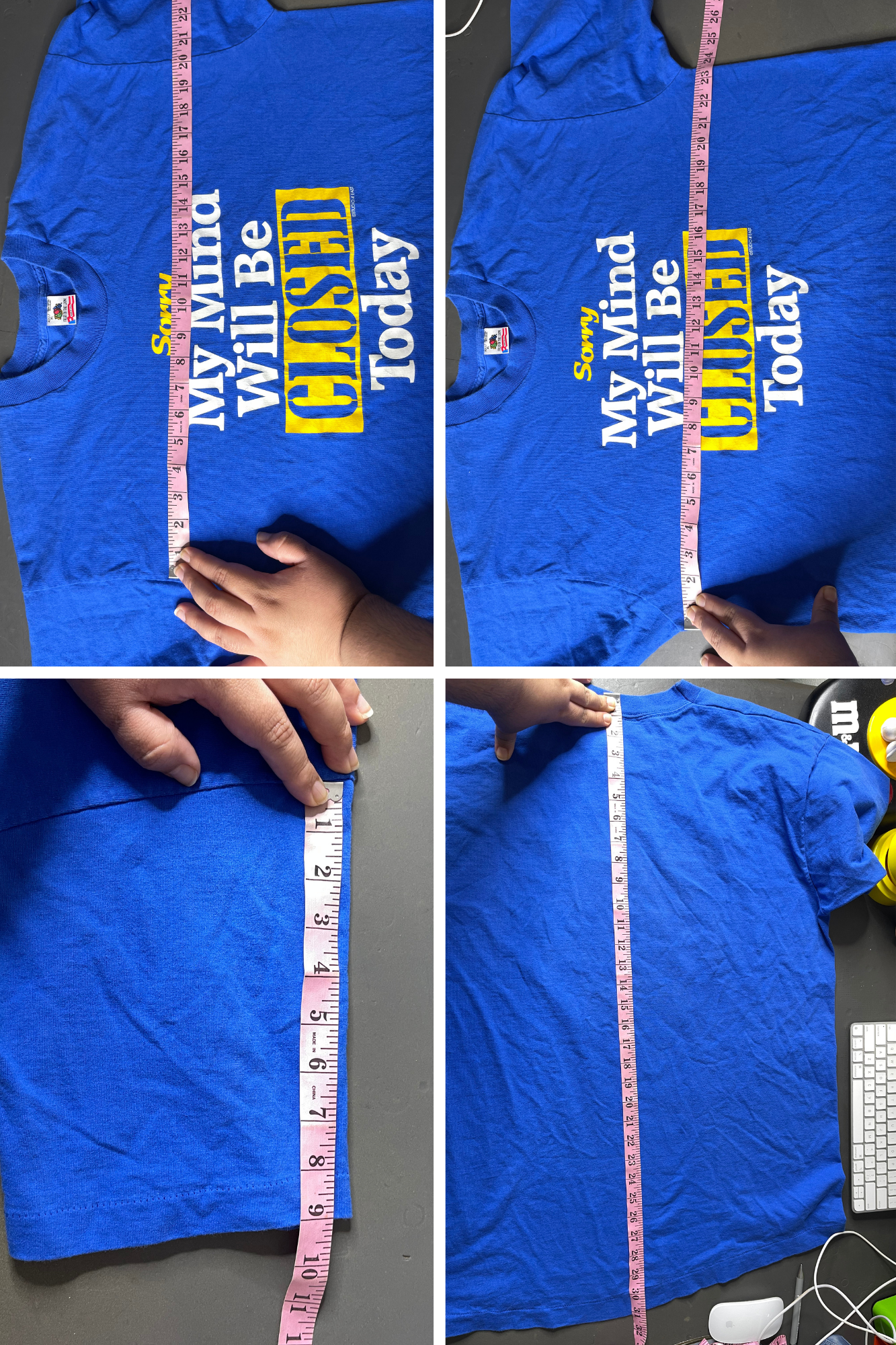 Vintage "Sorry My Mind Will Be Closed Today" Tee Sz XL