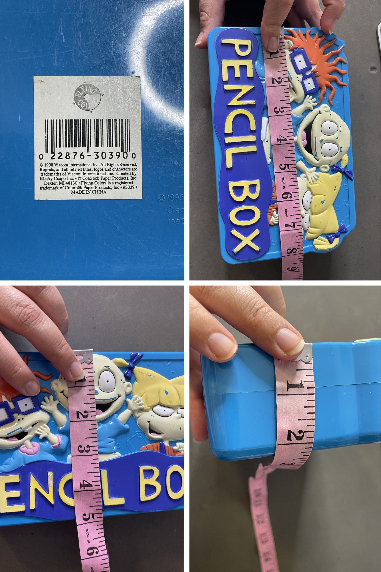 Vintage 90s 3D Rugrats Pencil Box