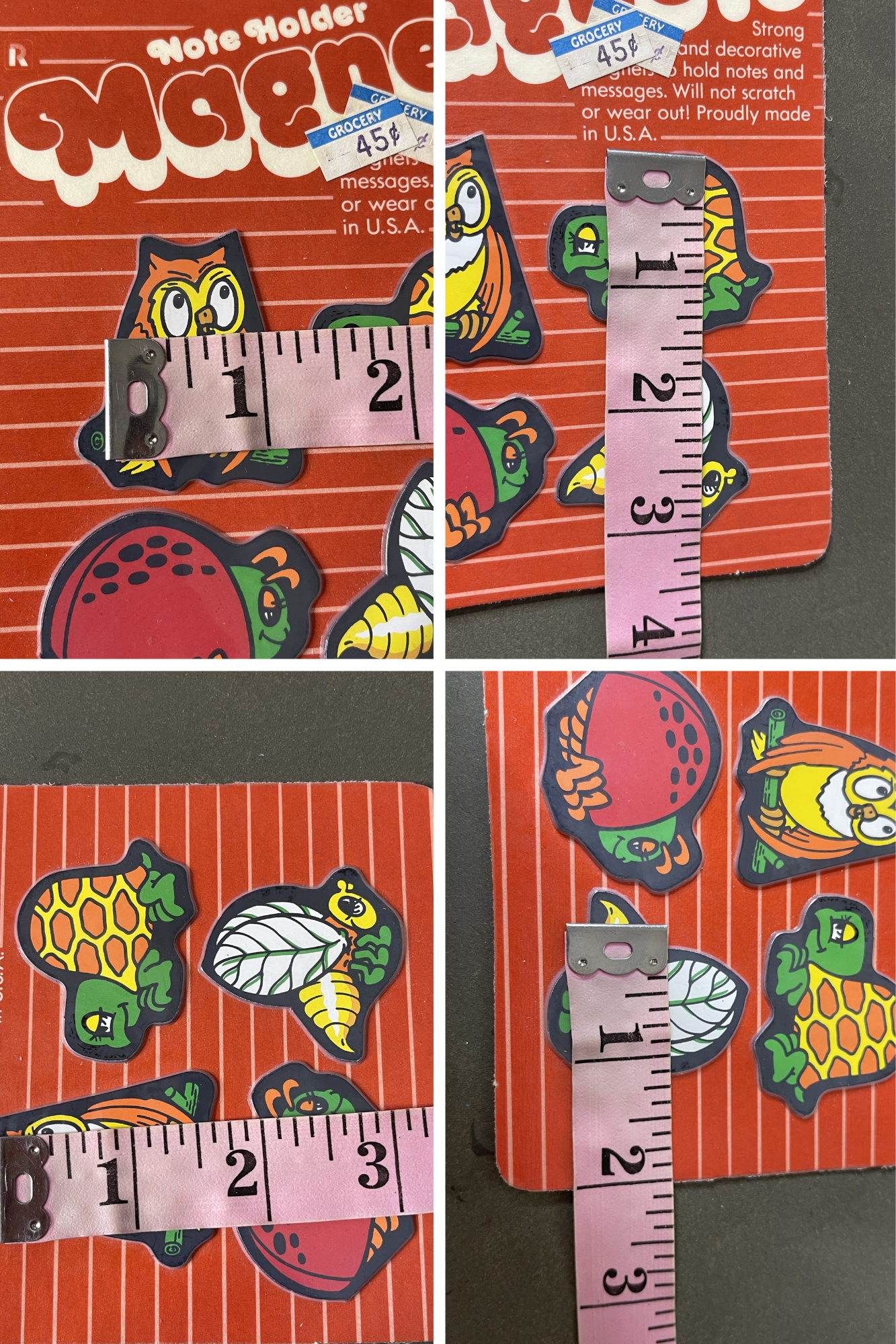 Vintage Deadstock Animal Magnets Note Holders (C)