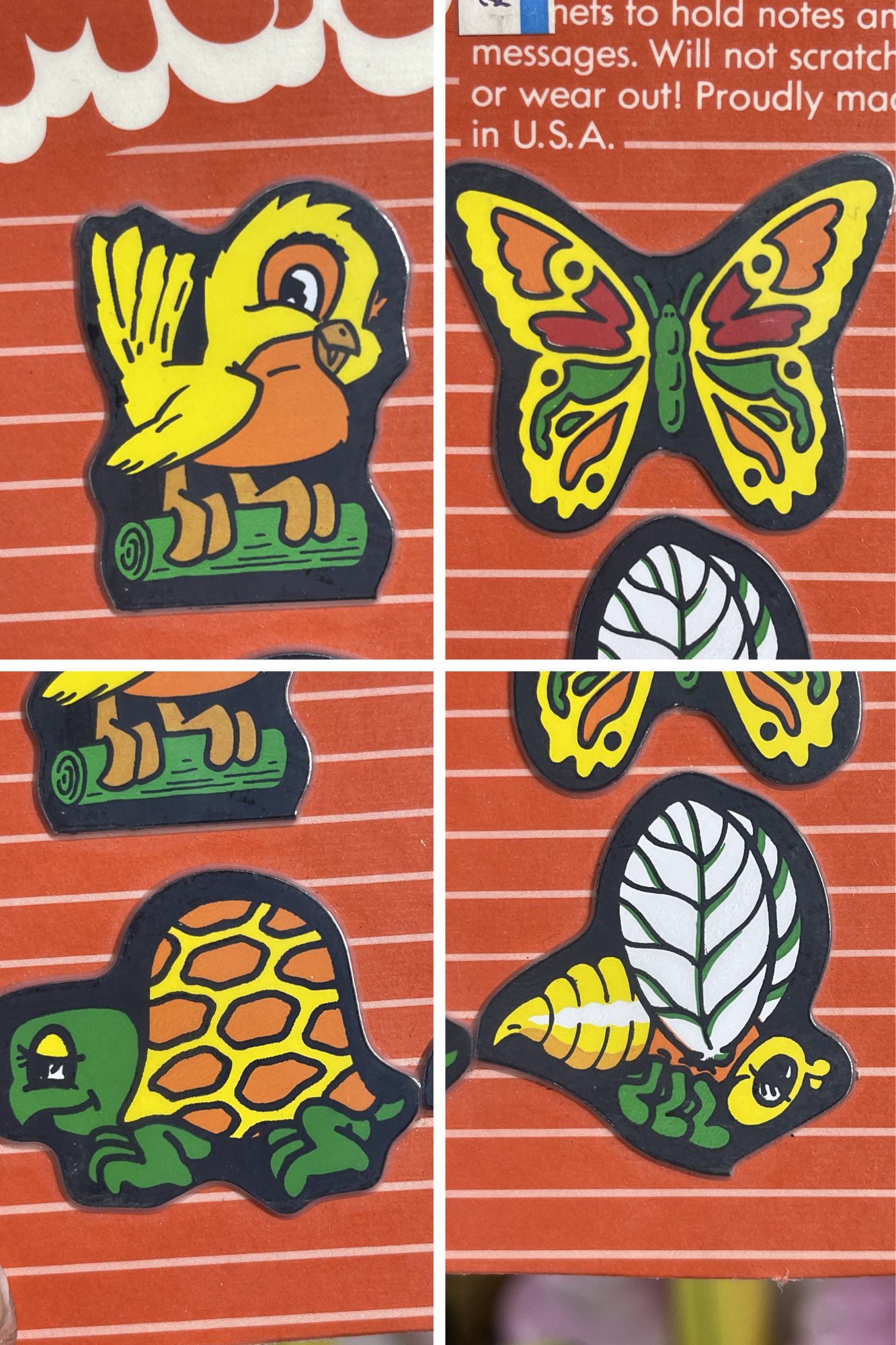 Vintage Deadstock Animal Magnets Note Holders (B)