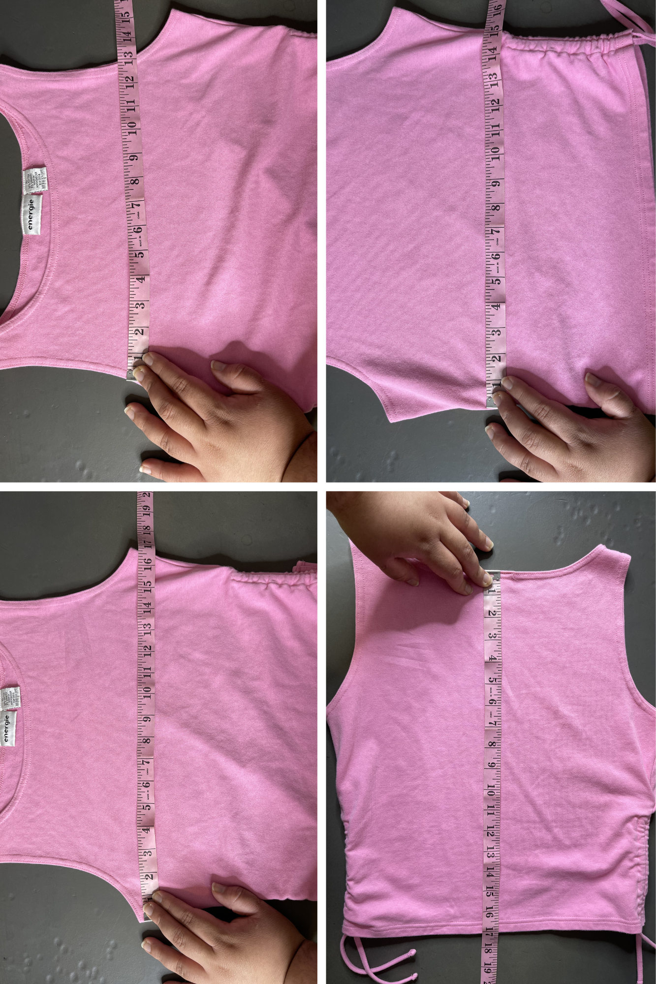 2000s Baby Pink Cropped Tank Top Sz L/XL