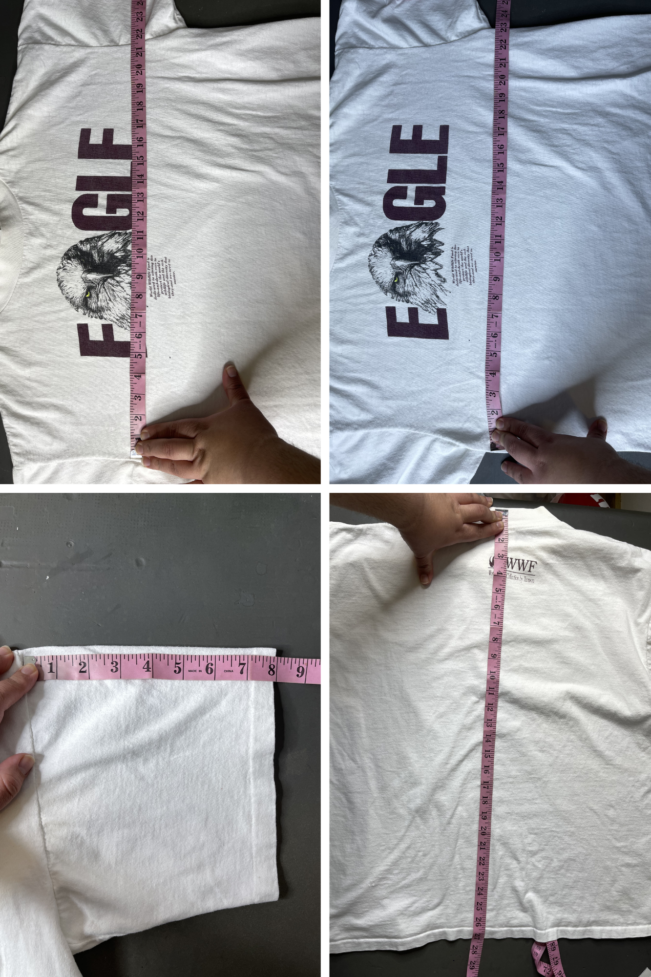 Vintage World Wild Life Eagle Graphic Tee Sz XL