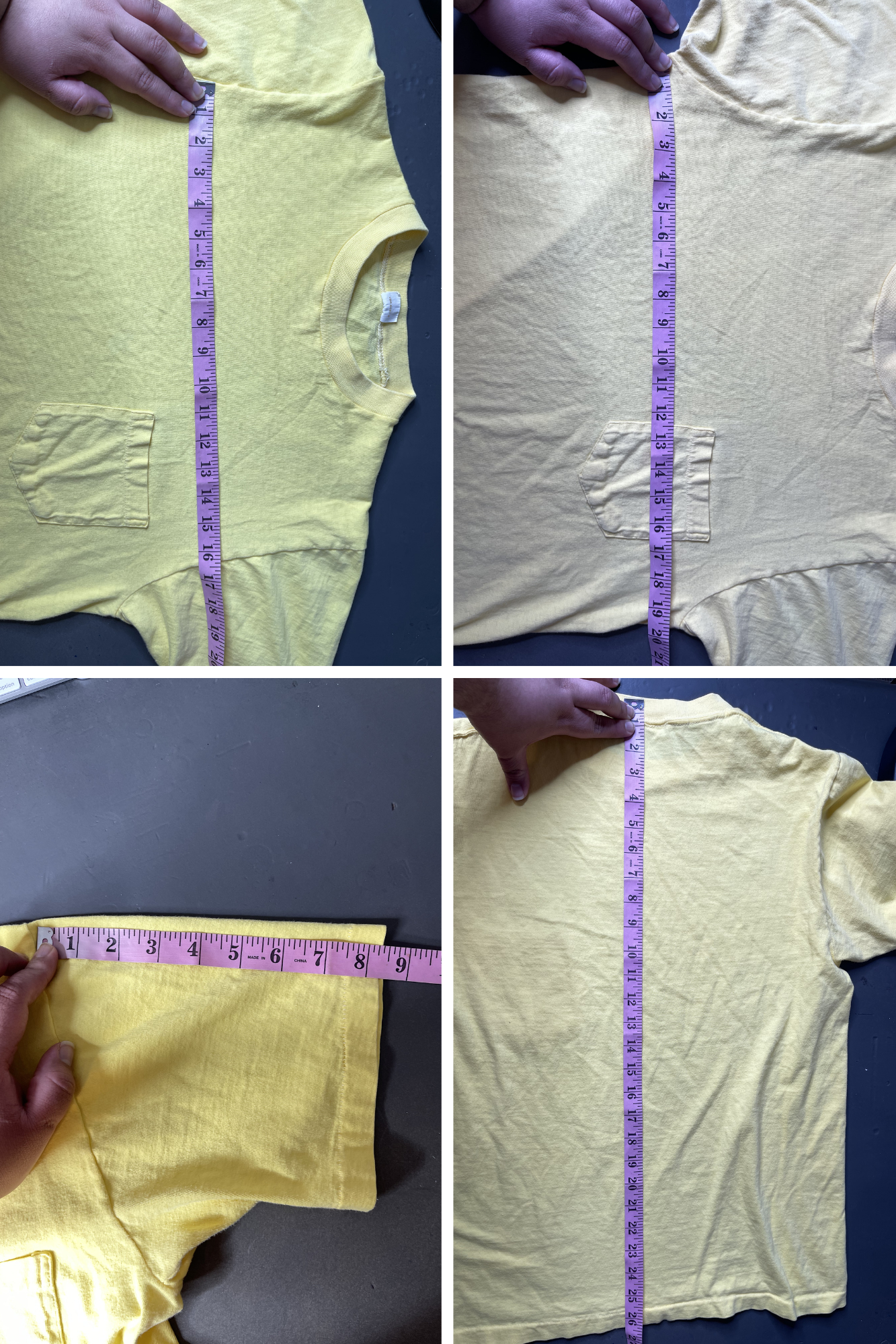 Vintage 70s Yellow Single Stitch Tee Sz M/L