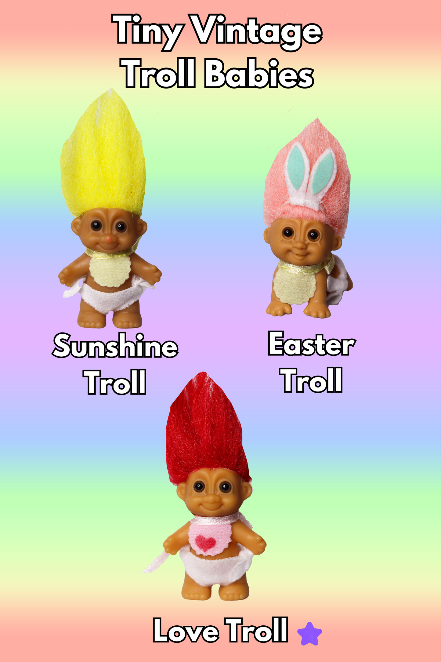 Tiny Vintage Troll Babies Blind Bags (1)