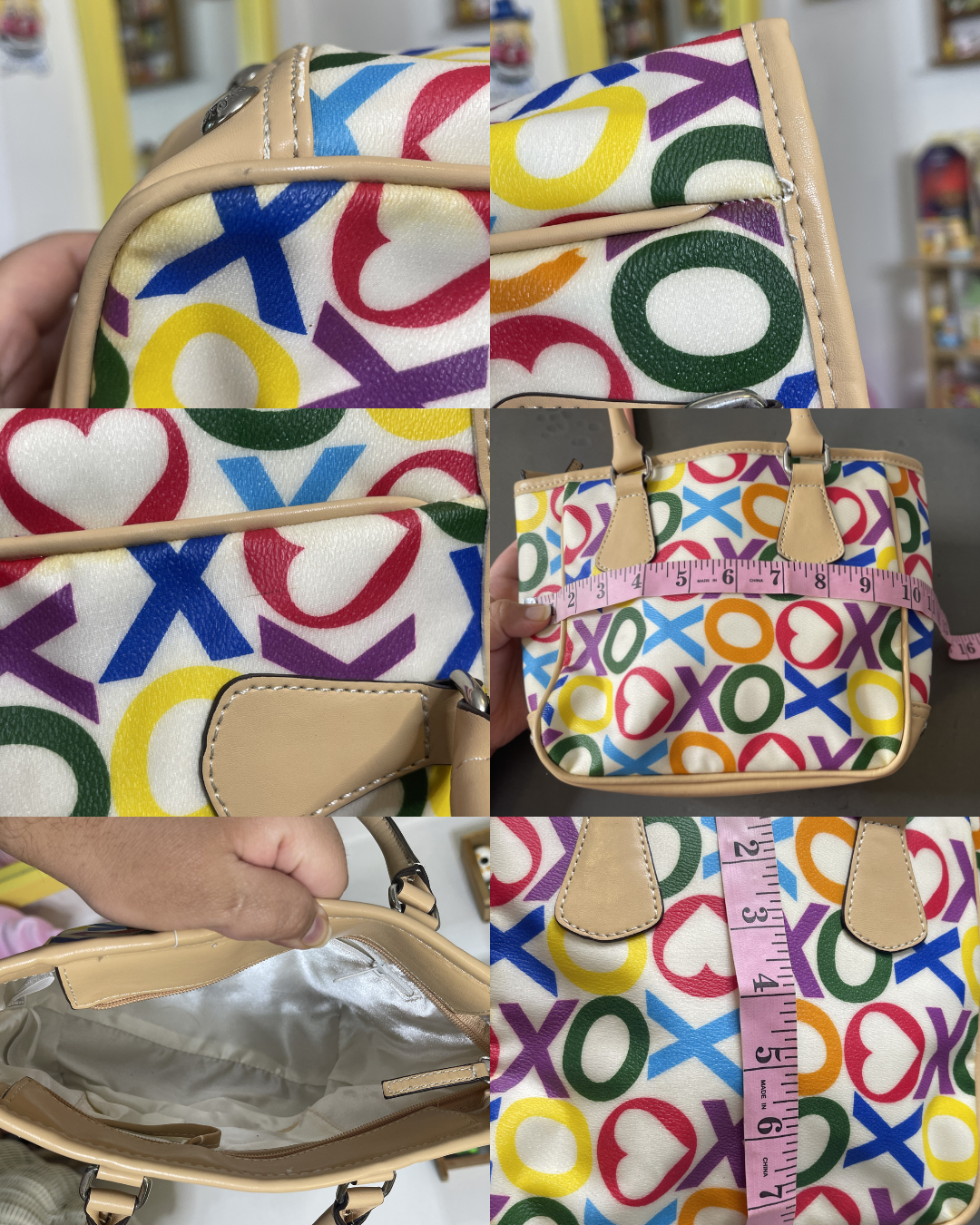 2000s Colorful XOXO Hand Held Purse