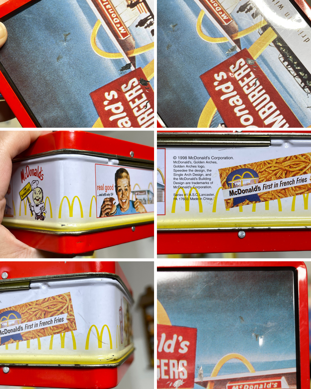 Vintage McDonald's Metal Lunch Box Tin