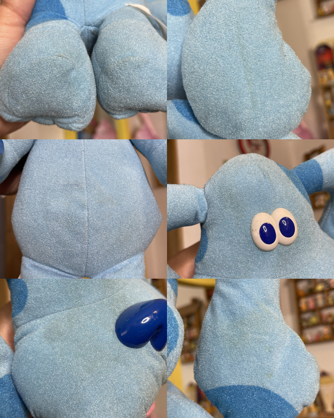 Vintage 90s Blue's Clues Sing Along Plush