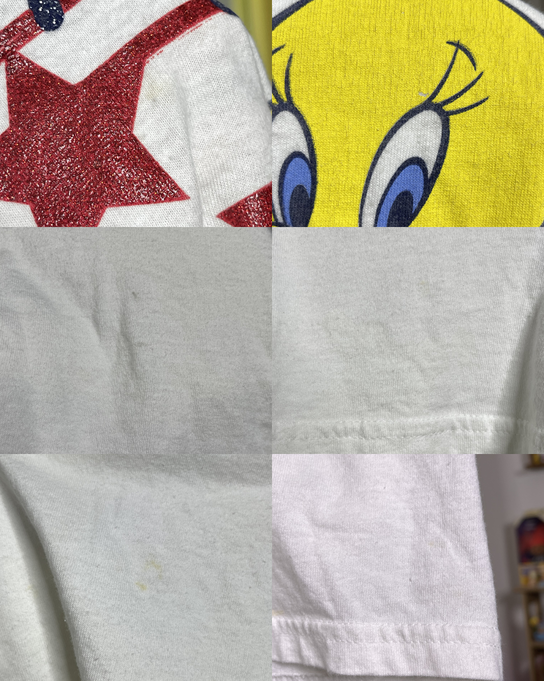 Vintage 2000s Tweety Star Graphic Tee Sz XL