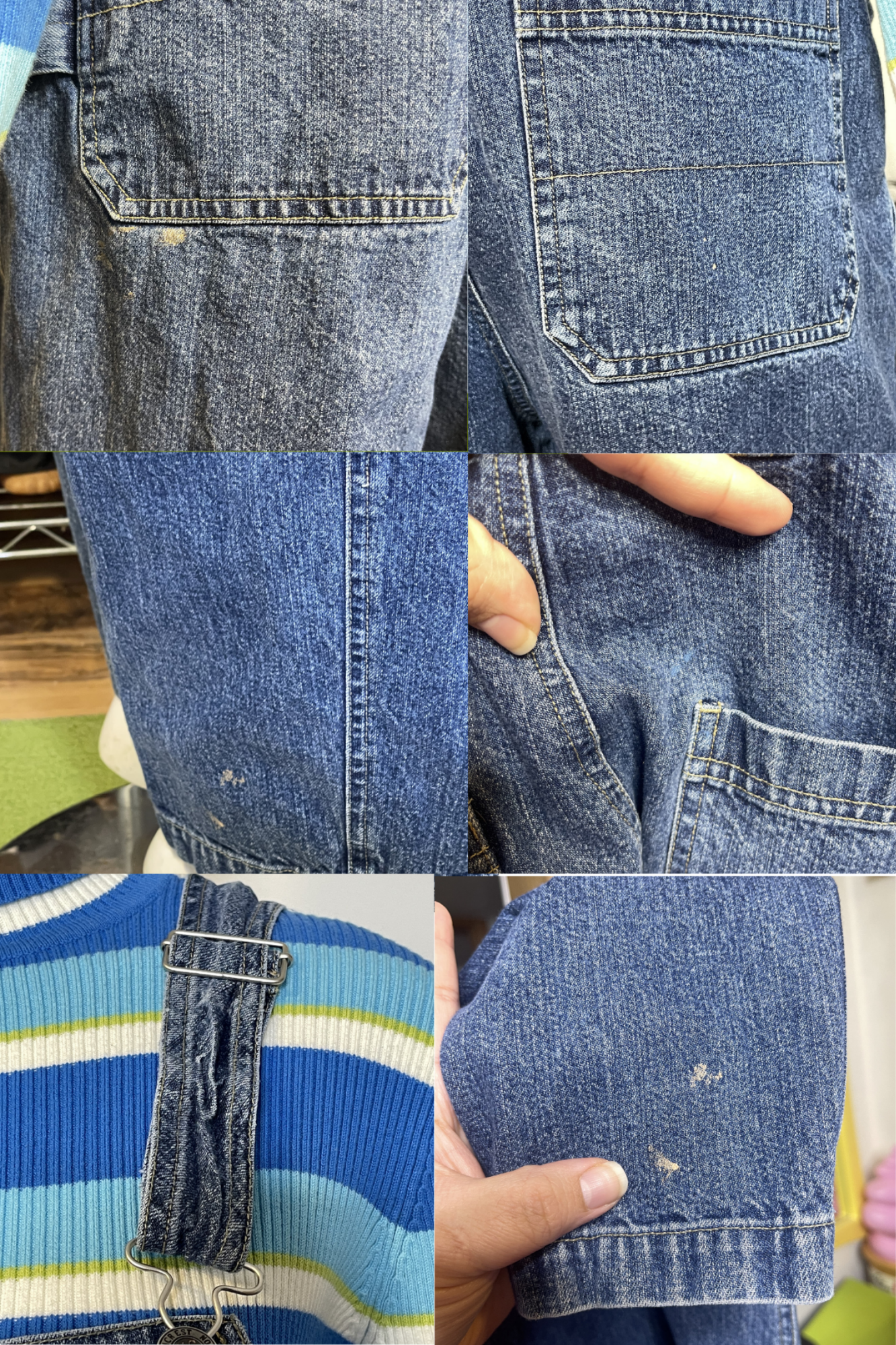 2000s Northcrest Dark Wash Denim Overalls Sz M