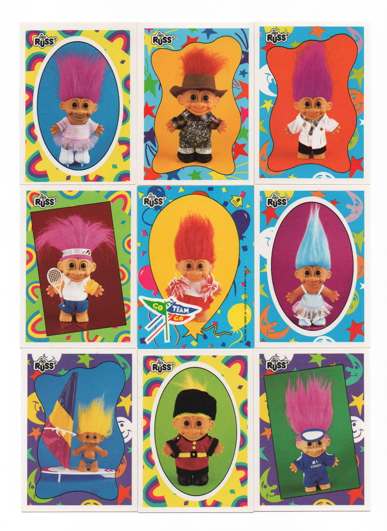 Vintage Russ Trolls Trading Cards