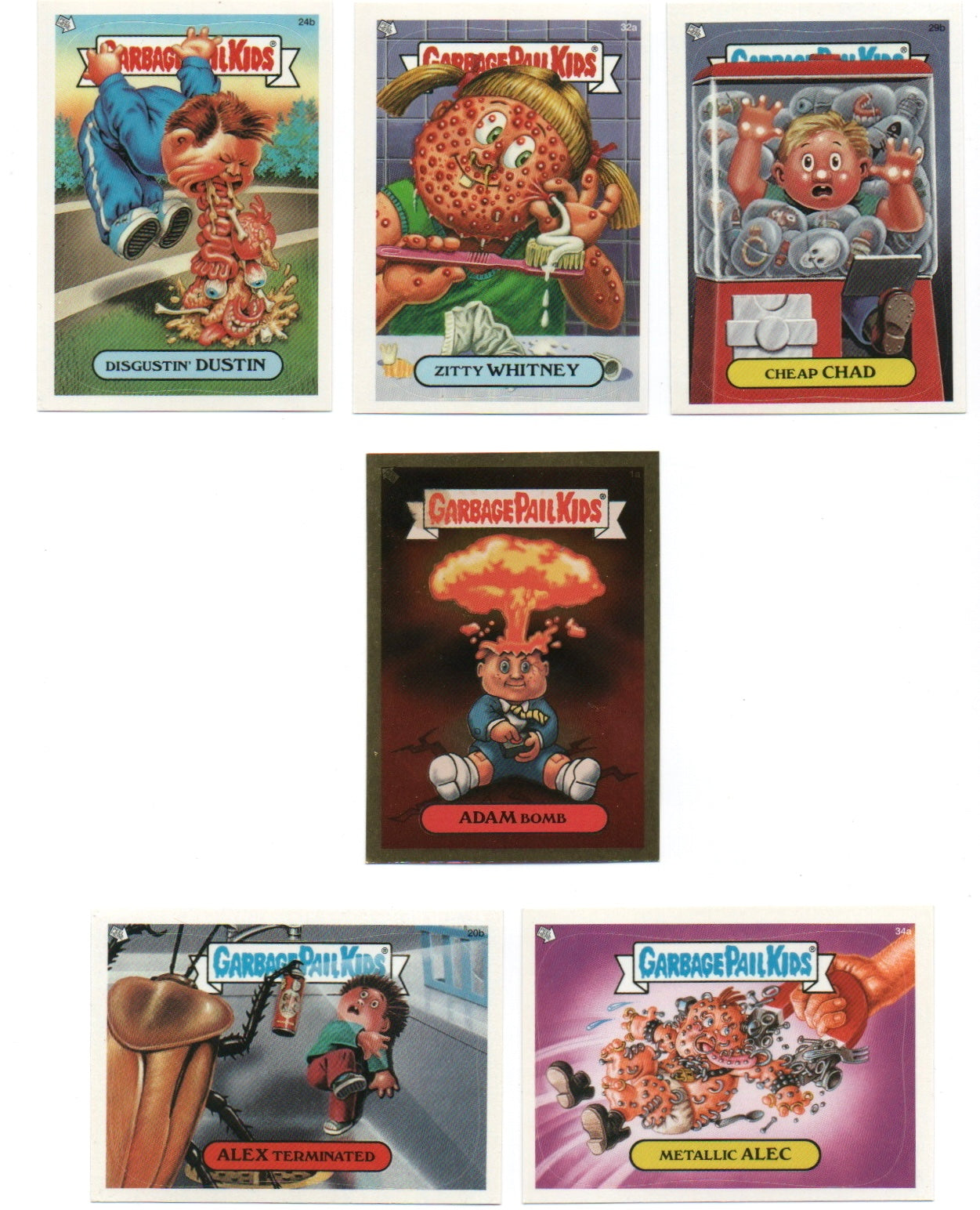 2000s Garbage Pail Kids Gross Stickers Pack