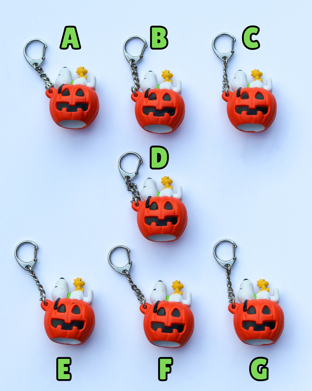Vintage Snoopy Pumpkin Keychain