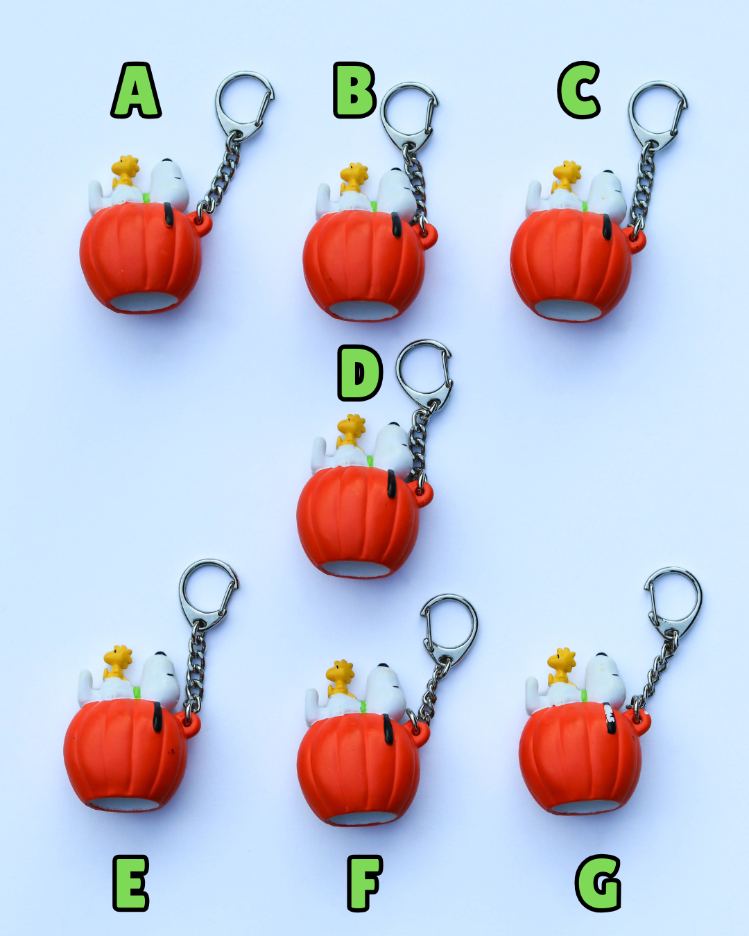 Vintage Snoopy Pumpkin Keychain