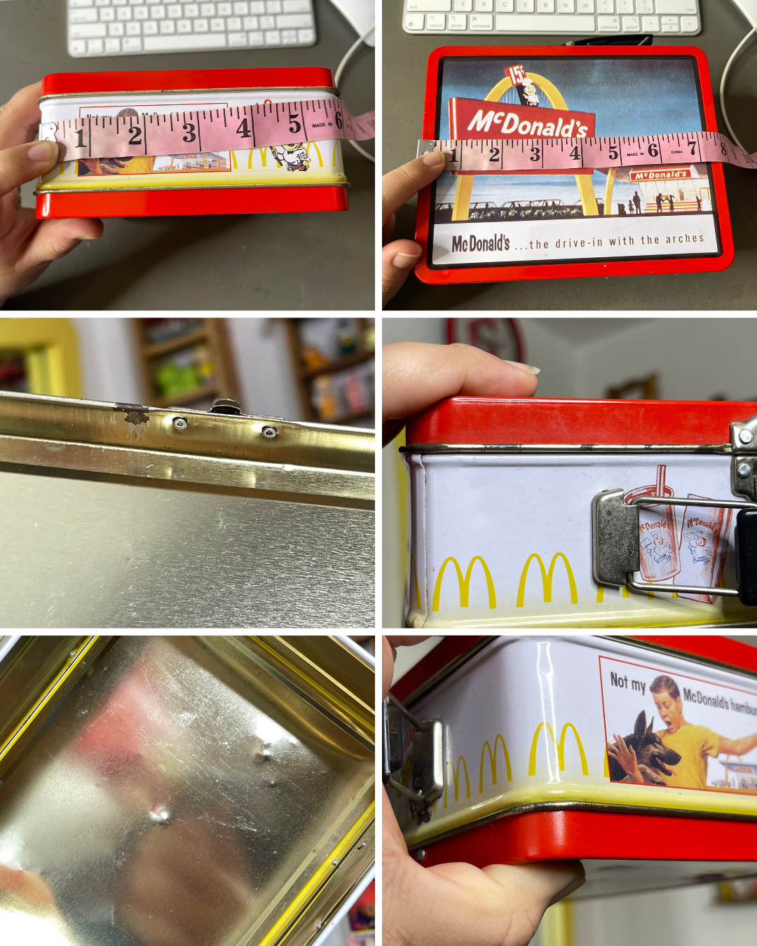Vintage McDonald's Metal Lunch Box Tin