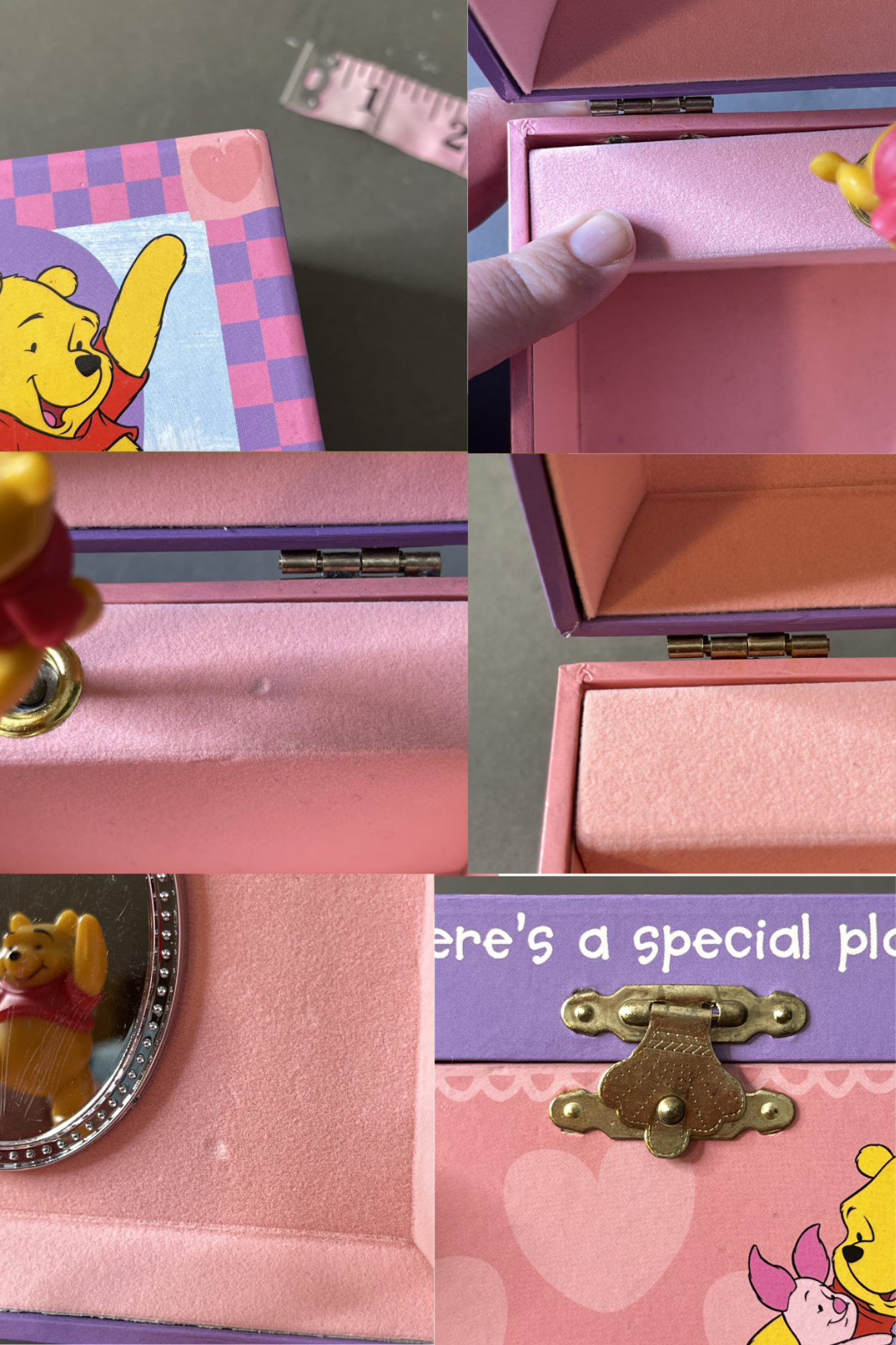 Vintage Winnie The Pooh & Friends Music Trinket Box