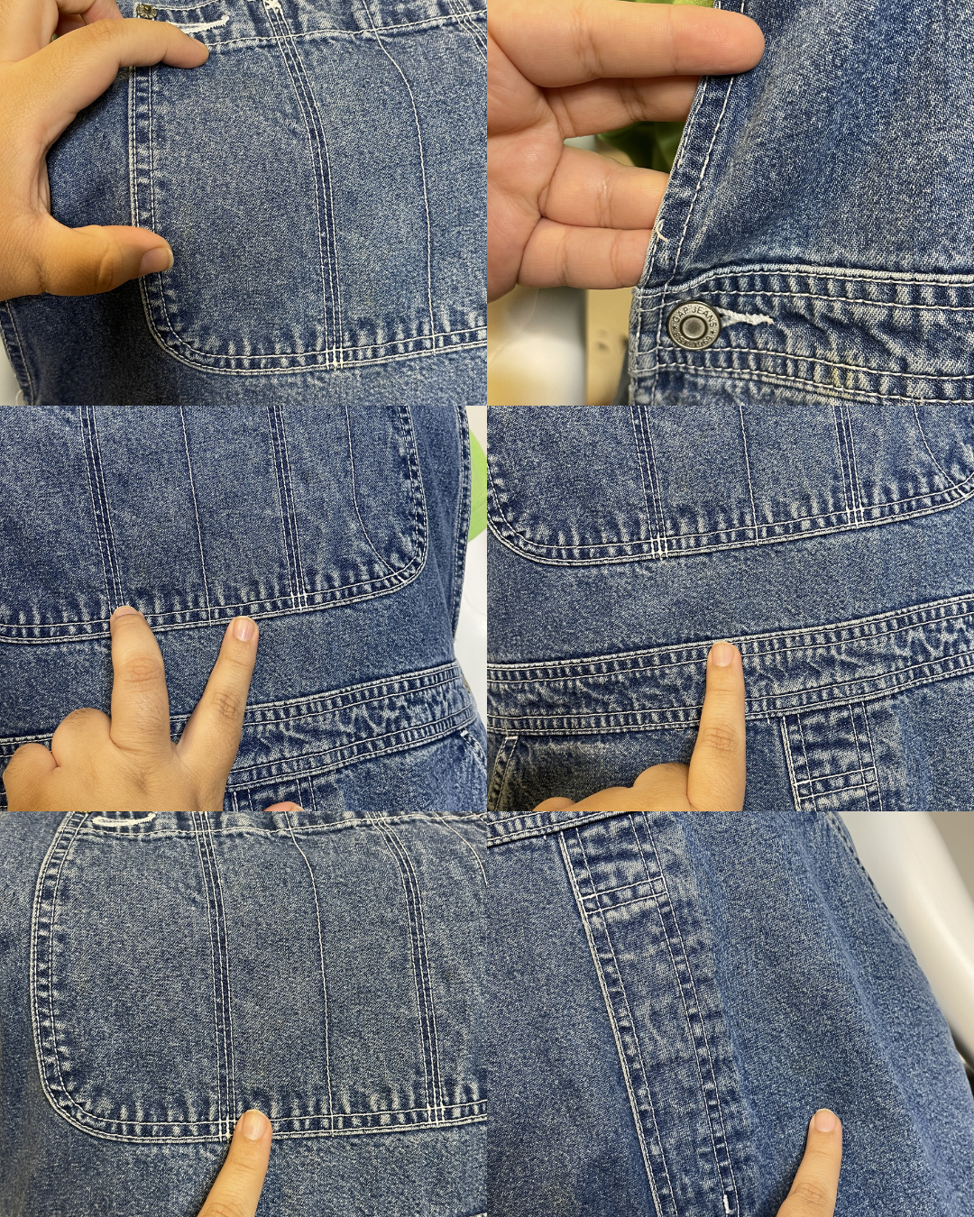 Vintage  2000s Medium Wash Gap Denim Overalls Sz XXL