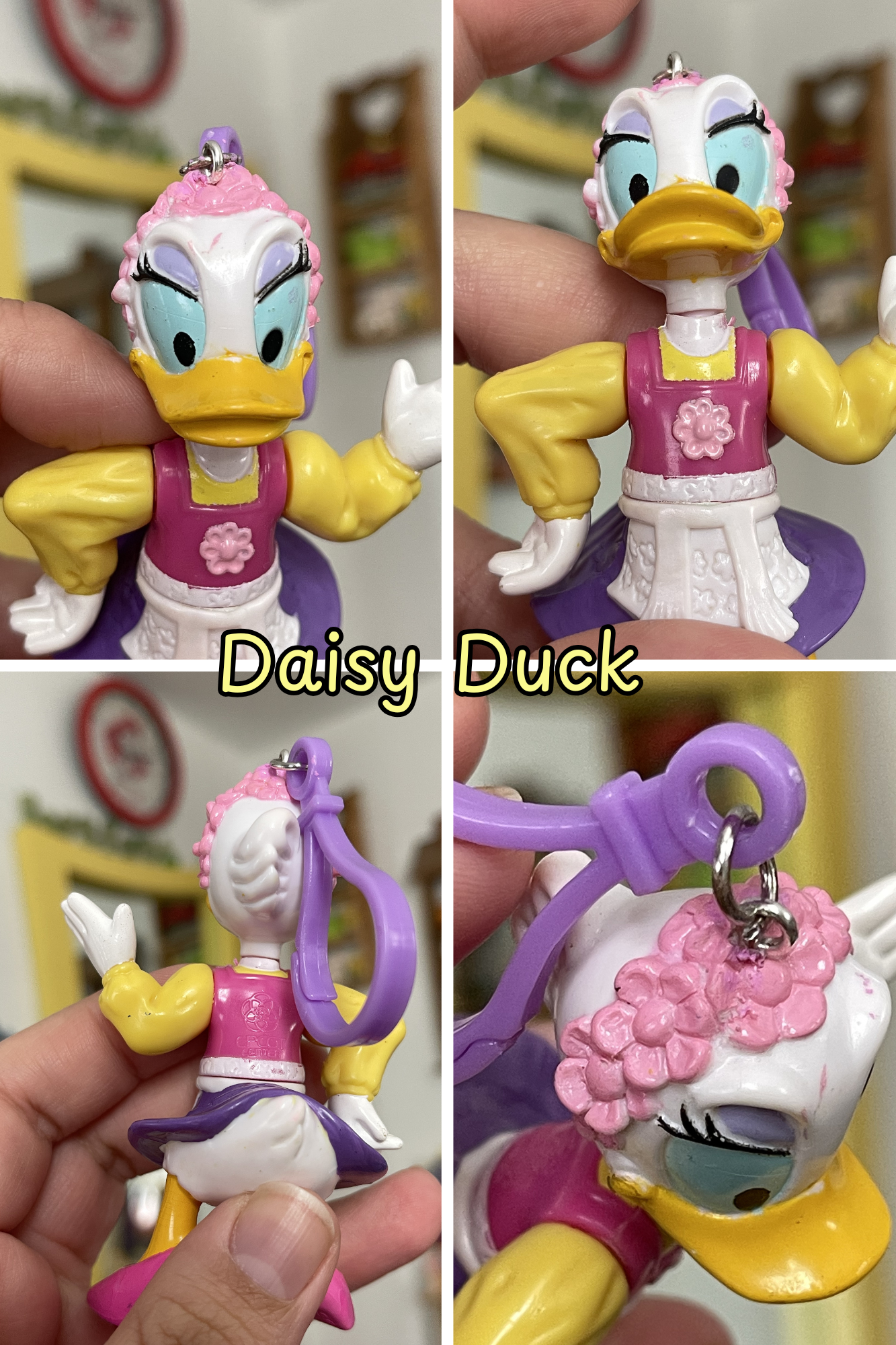 Vintage Cartoon Upcycled Keychains