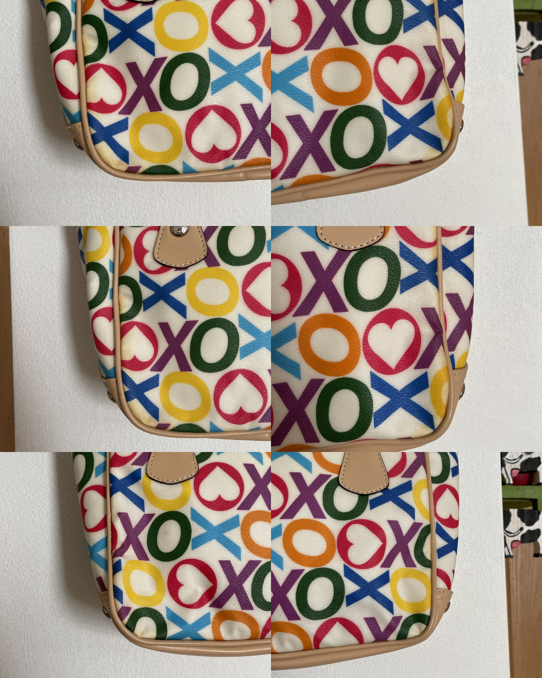 2000s Colorful XOXO Hand Held Purse