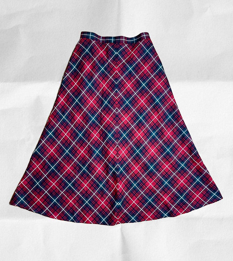 Pendleton Plaid Tartan Wool A-line Maxi Skirt Sz 8/P