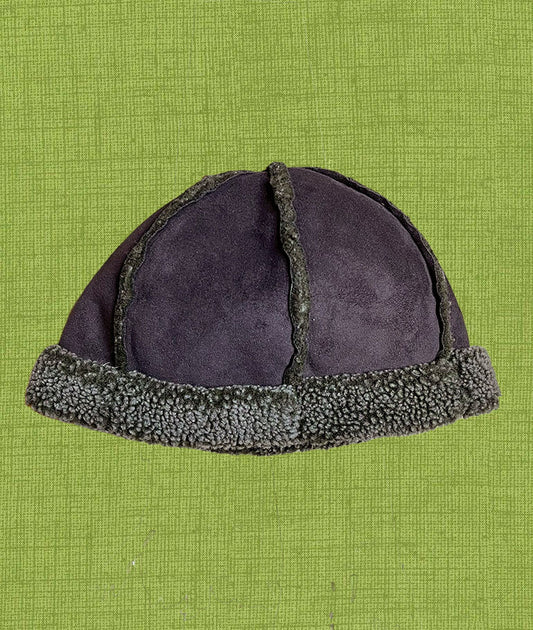 2000s L.L. Bean Brown Faux Shearling Sherpa Winter Hat Sz S/M