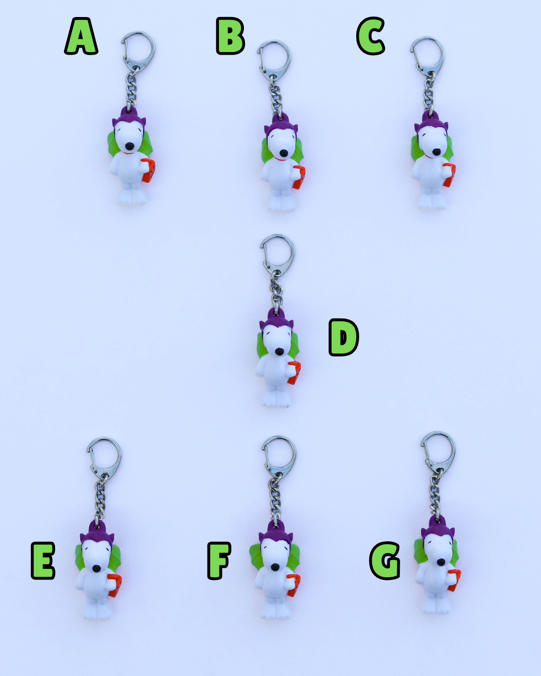 Vintage Snoopy Bat Keychain