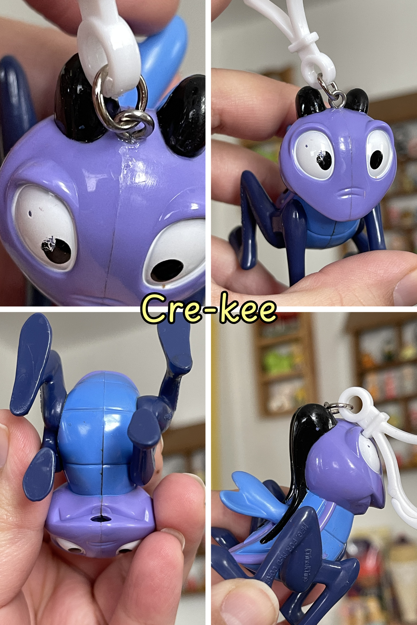 Vintage Cartoon Upcycled Keychains