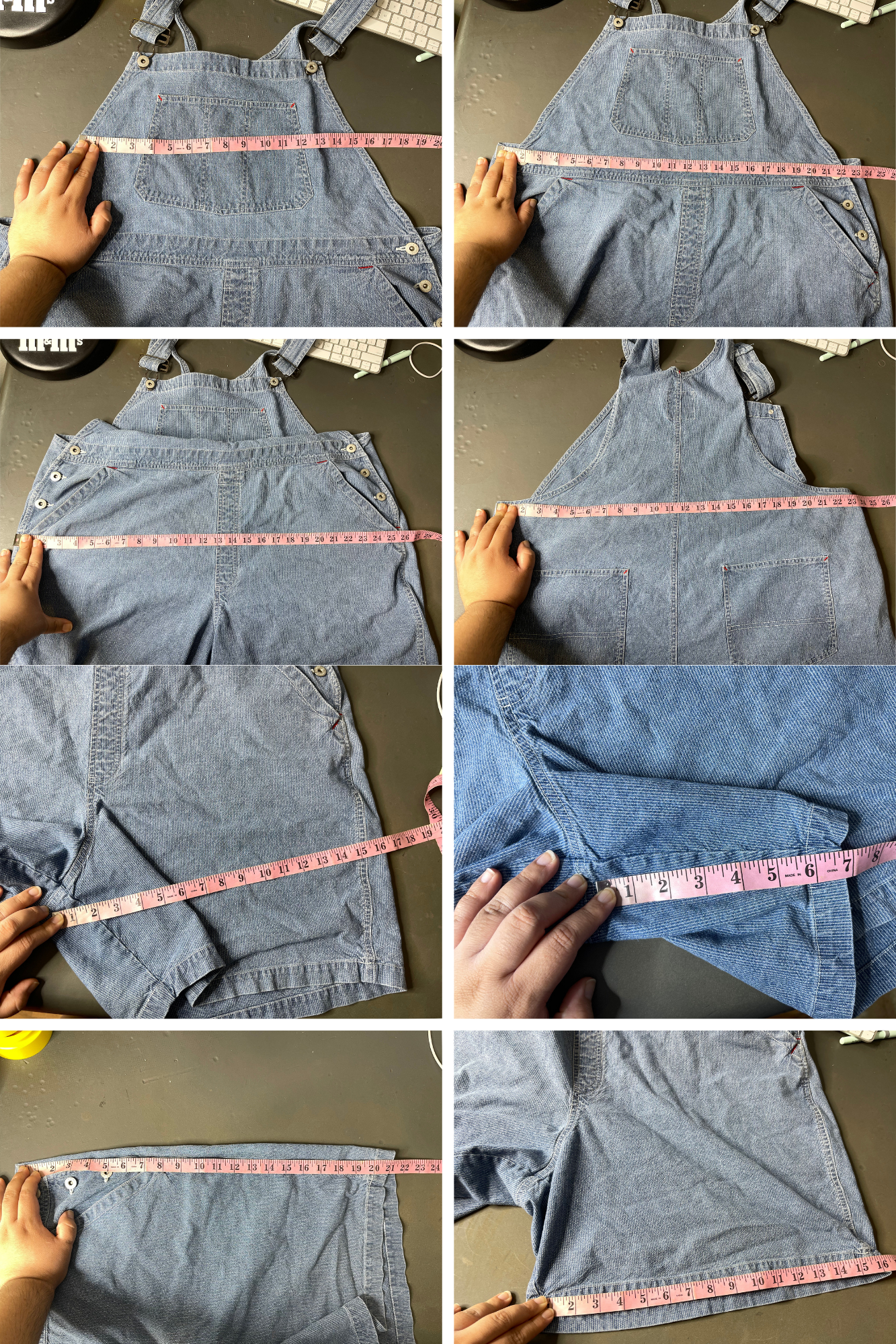 2000s Plus Size Pinstripe Overalls Sz 2X