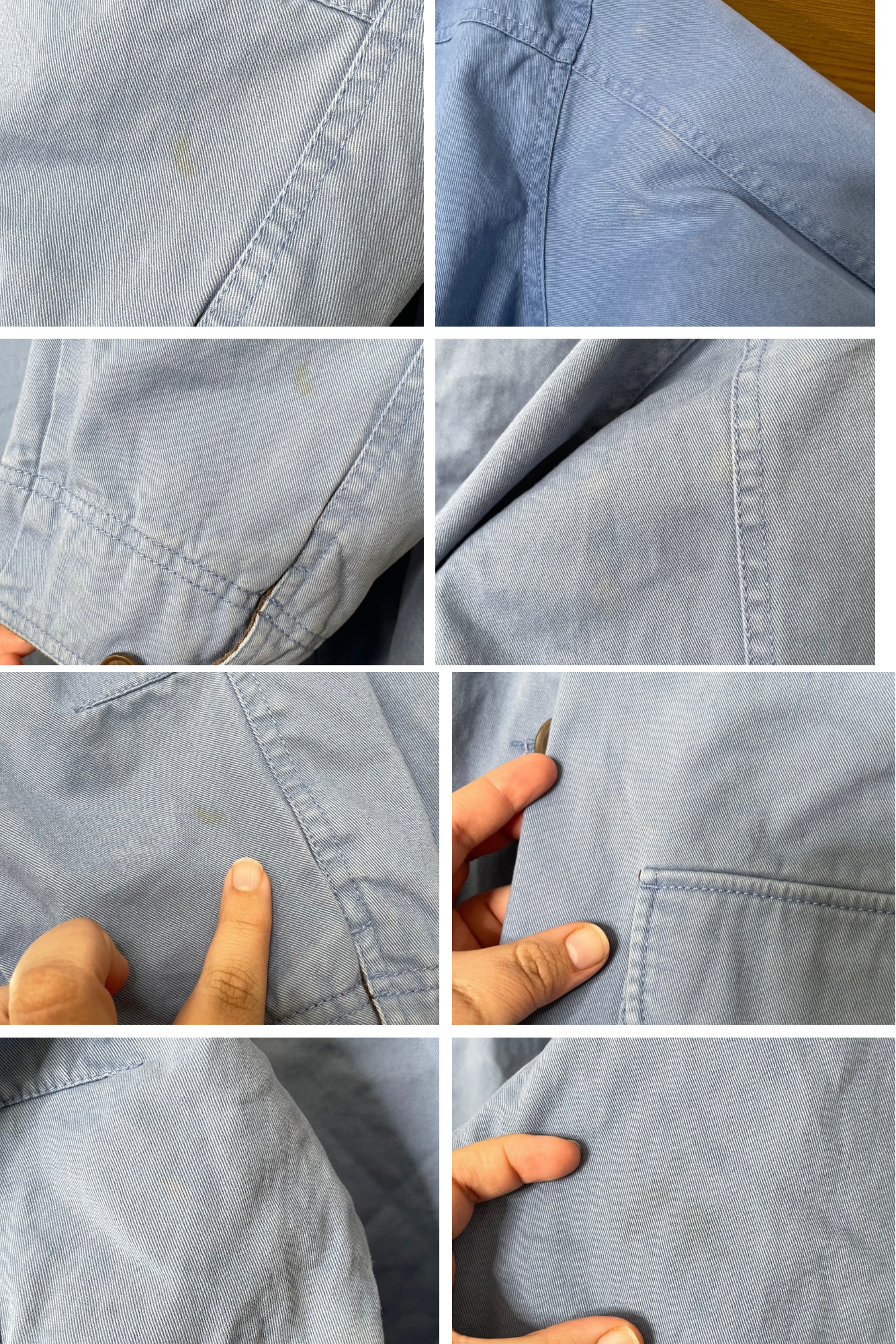 2000s Blue Corudroy Barn Coat Sz 2X