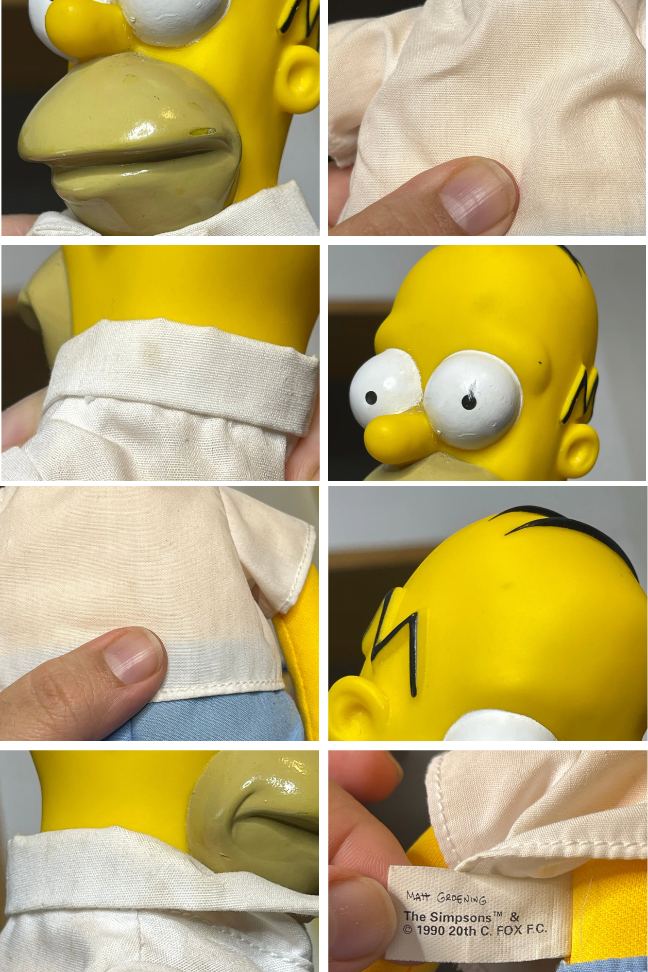 Vintage 90s Homer Simpson Plush