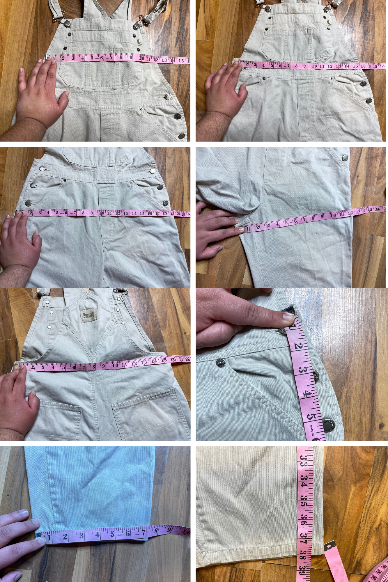 Vintage 2000s London London Khaki Overalls Sz M