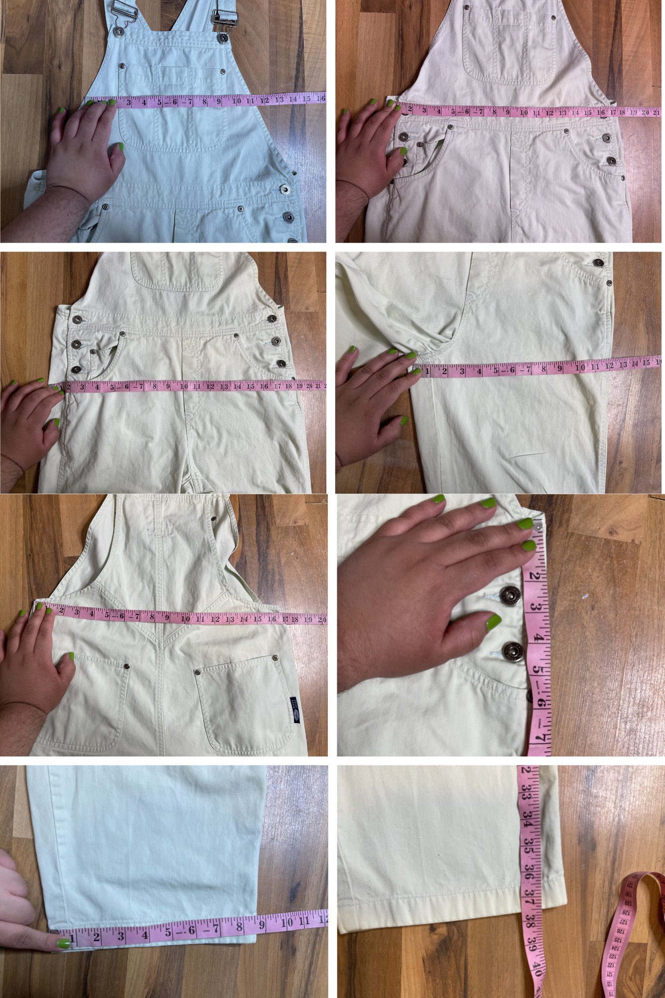 Vintage 90s Light Pastel Green Overalls Sz S