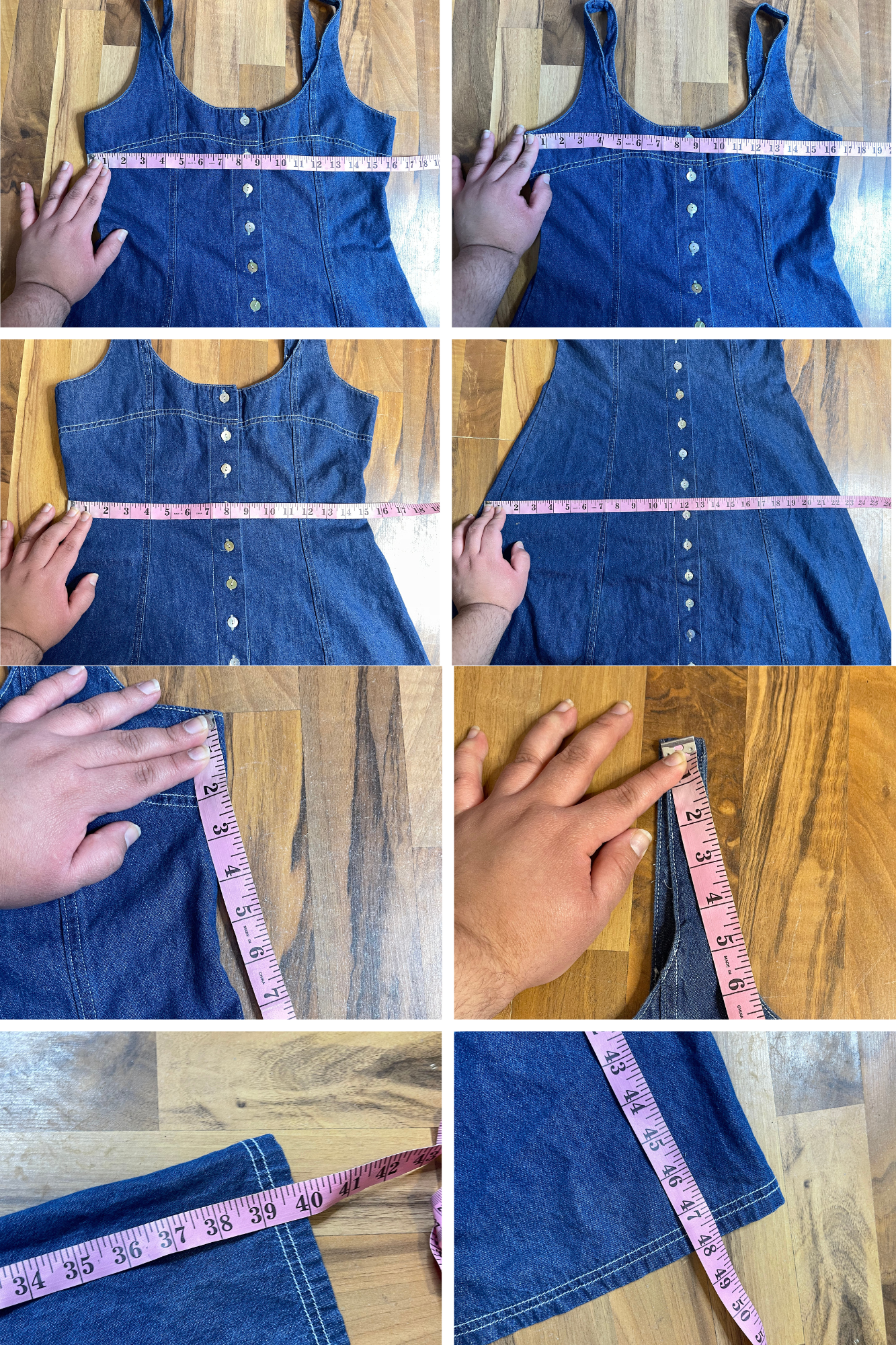 Vintage Denim Button Down Maxi Dress Sz 7