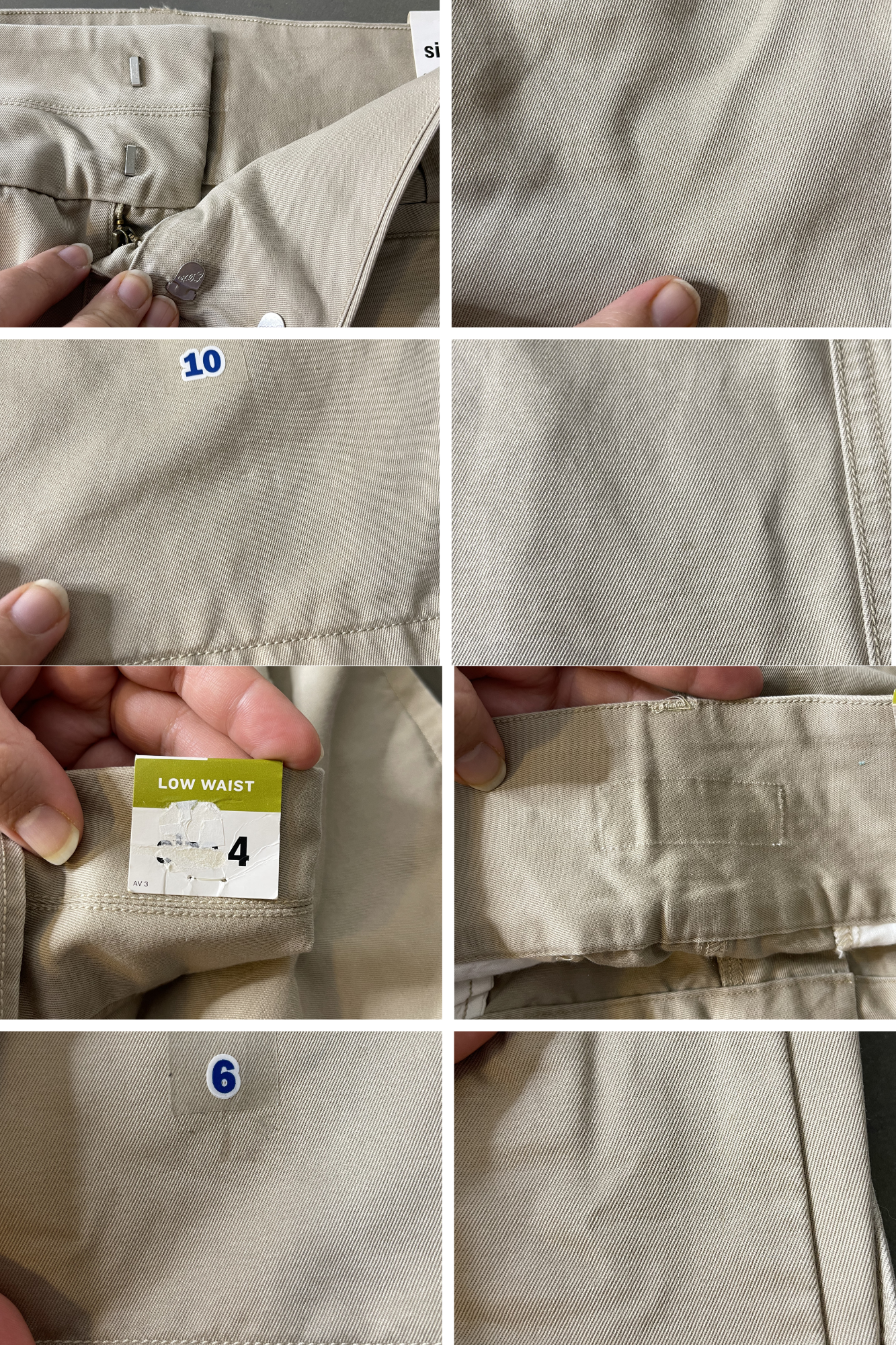 2000s Khaki  Low Waisted Mini Skirt | Multiple Sizes : 4, 6 & 10