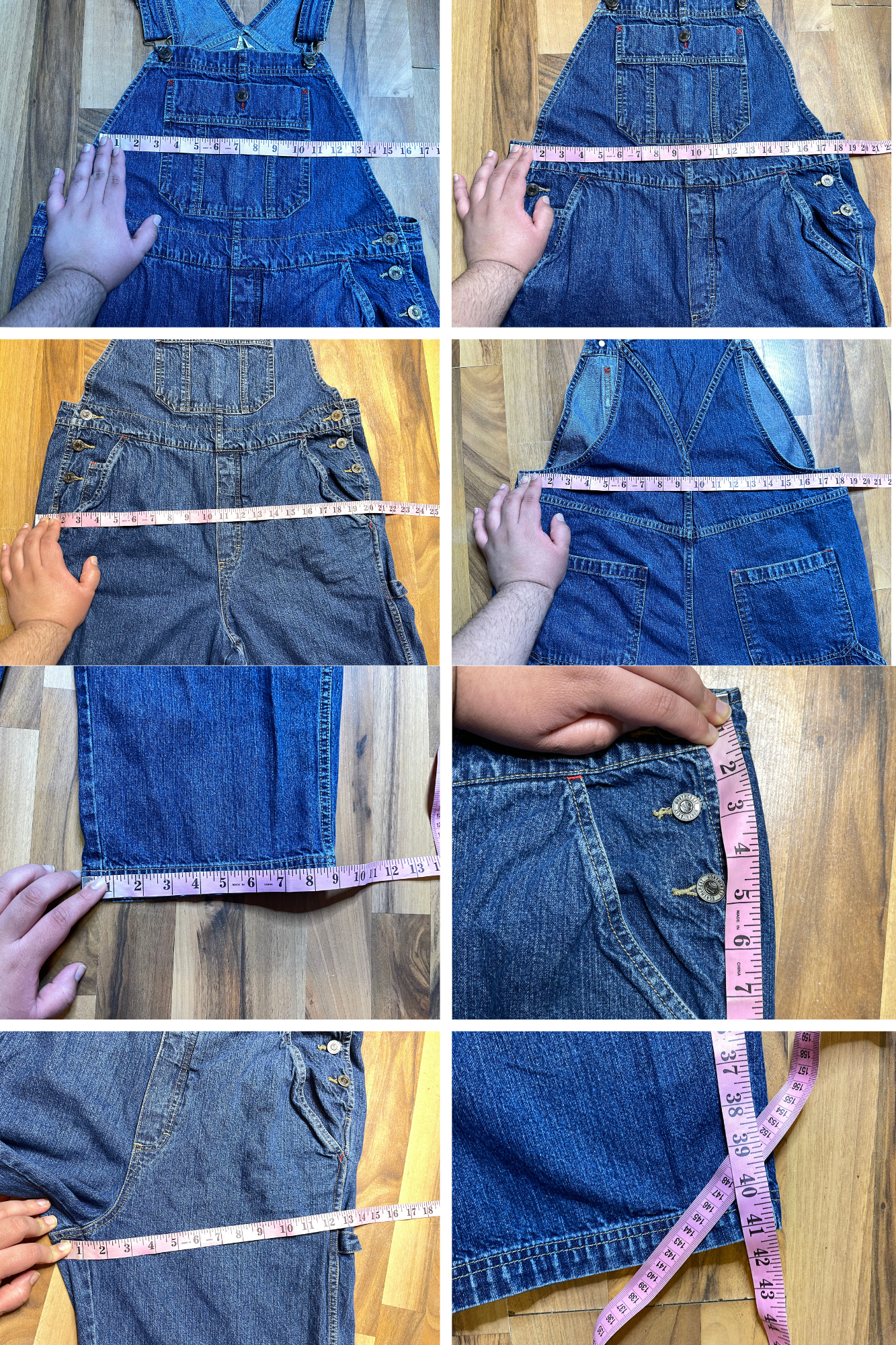 2000s NorthCrest Dark Wash Denim Overalls Sz L