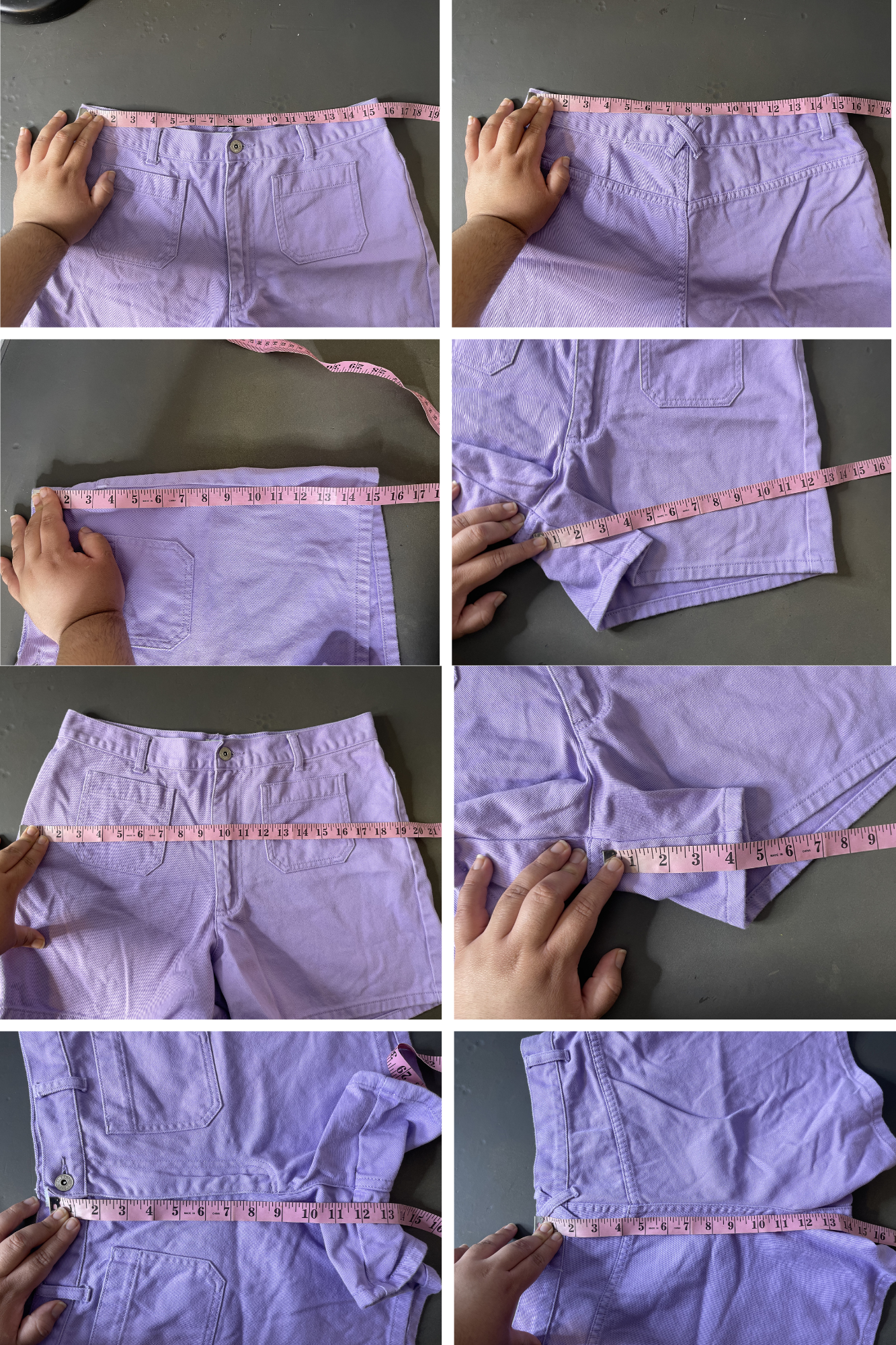 Vintage Lilac Purple Shorts Sz 12 31in