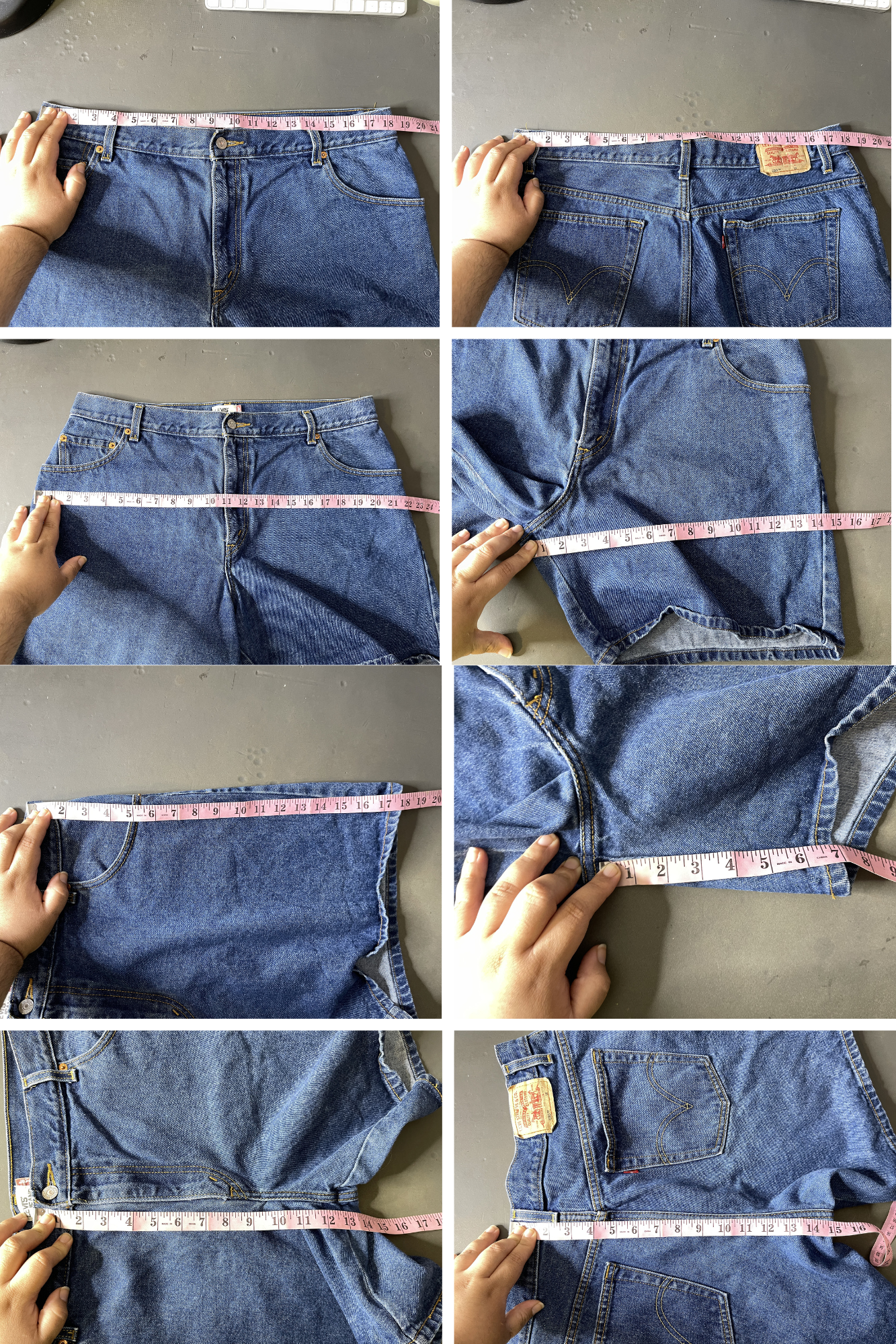 2000s Levi's 550 Medium Wash Denim Shorts Sz 18 36in