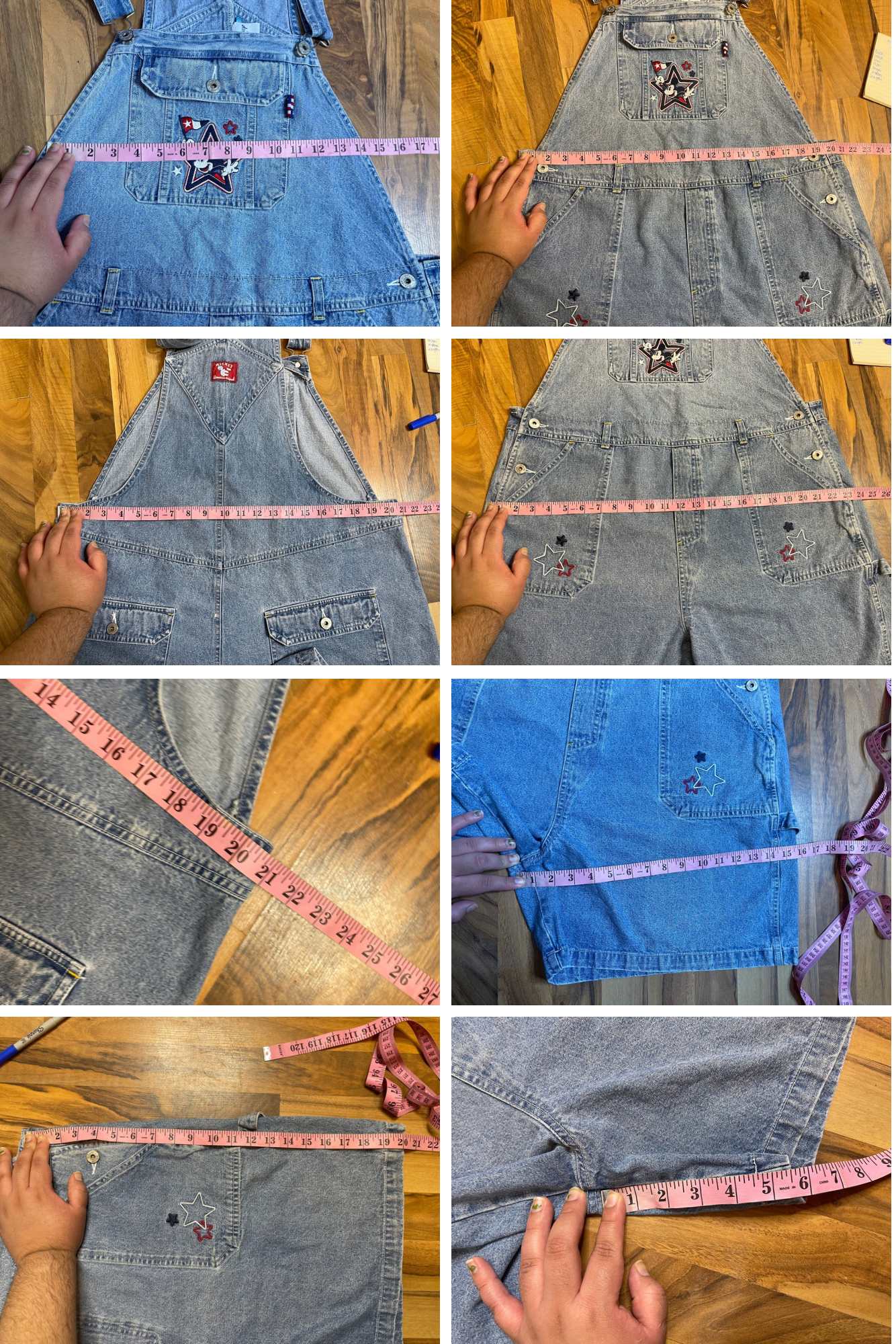 2000s Mickey Mouse plus size denim overalls sz 20W