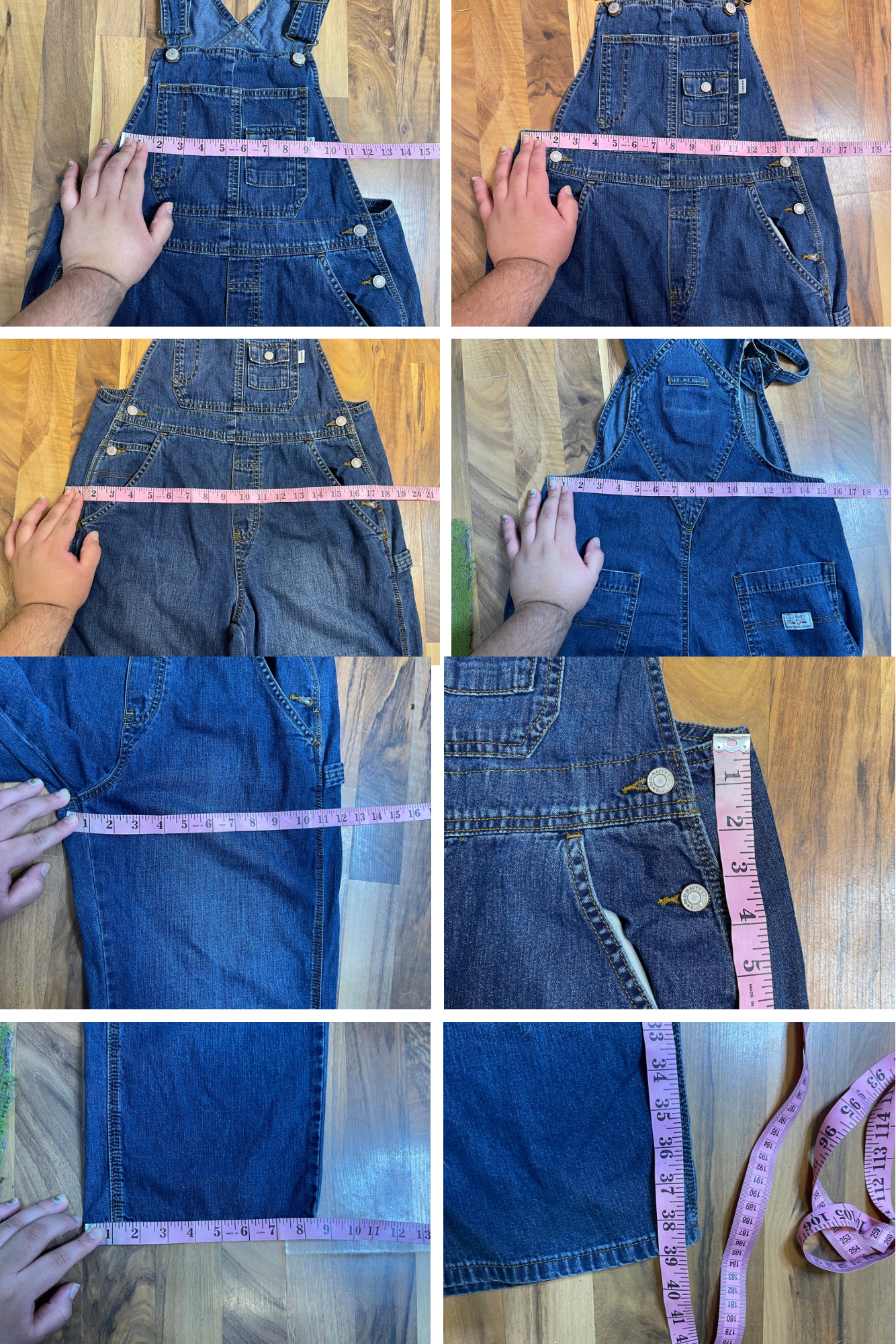 2000s Dark Wash Denim Overalls sz XS