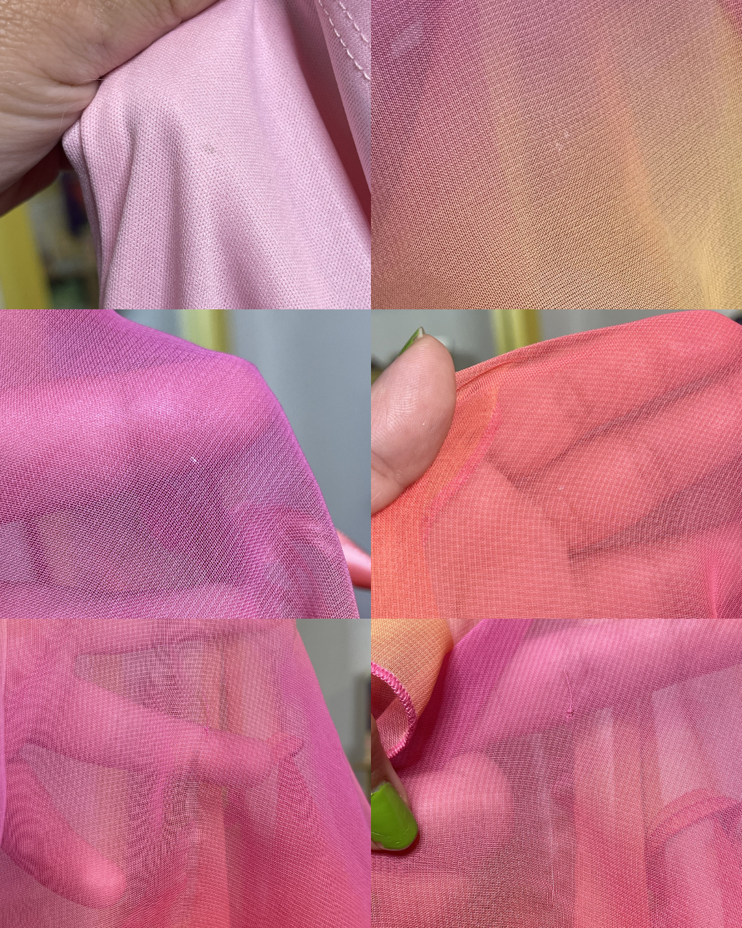2000s Fairy Sheer Ombre Crop Top & Mini Layered Skirt Set Sz S
